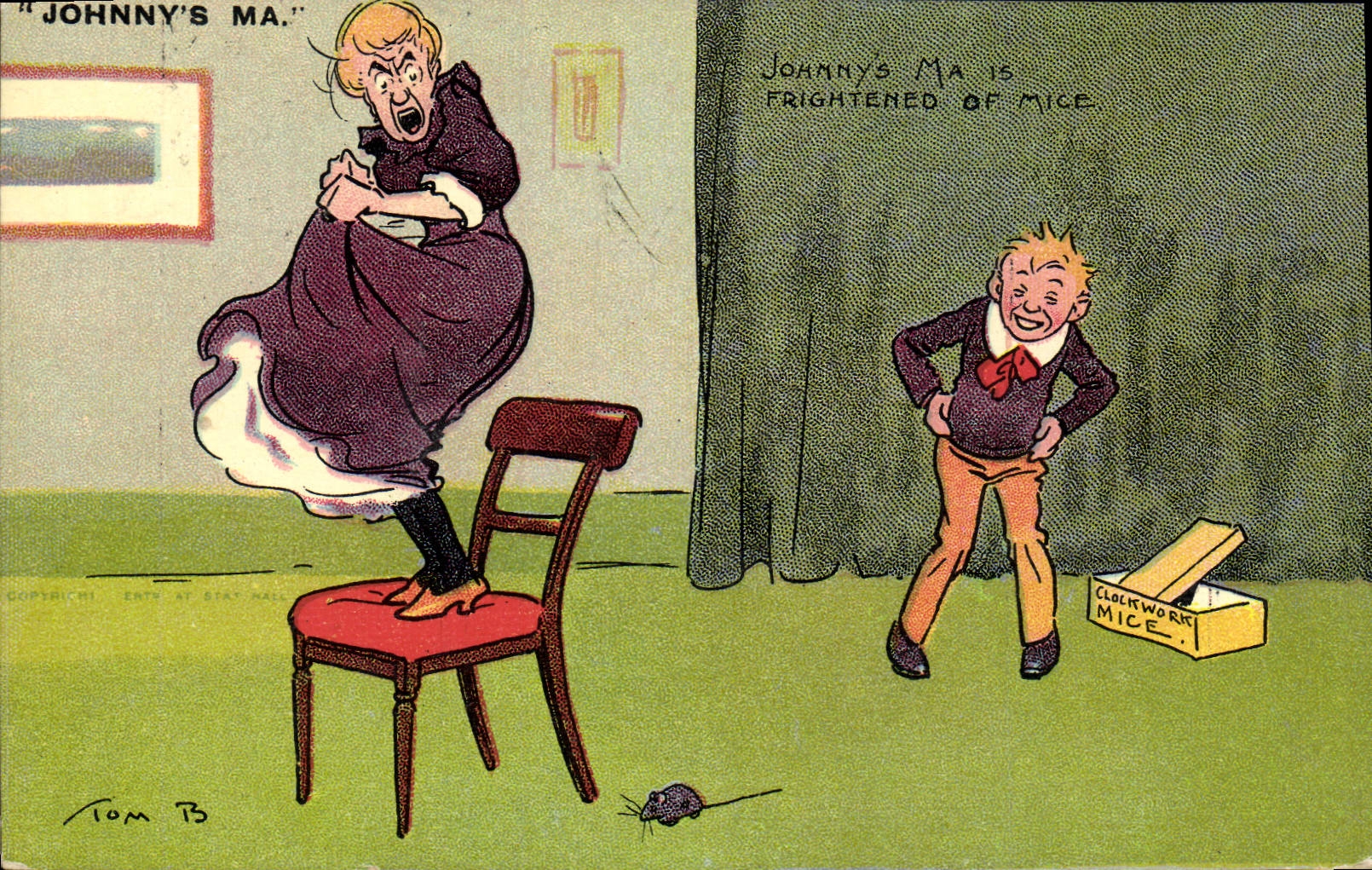 VINTAGE POSTCARD Fantasy Illustrator Johnny' S My