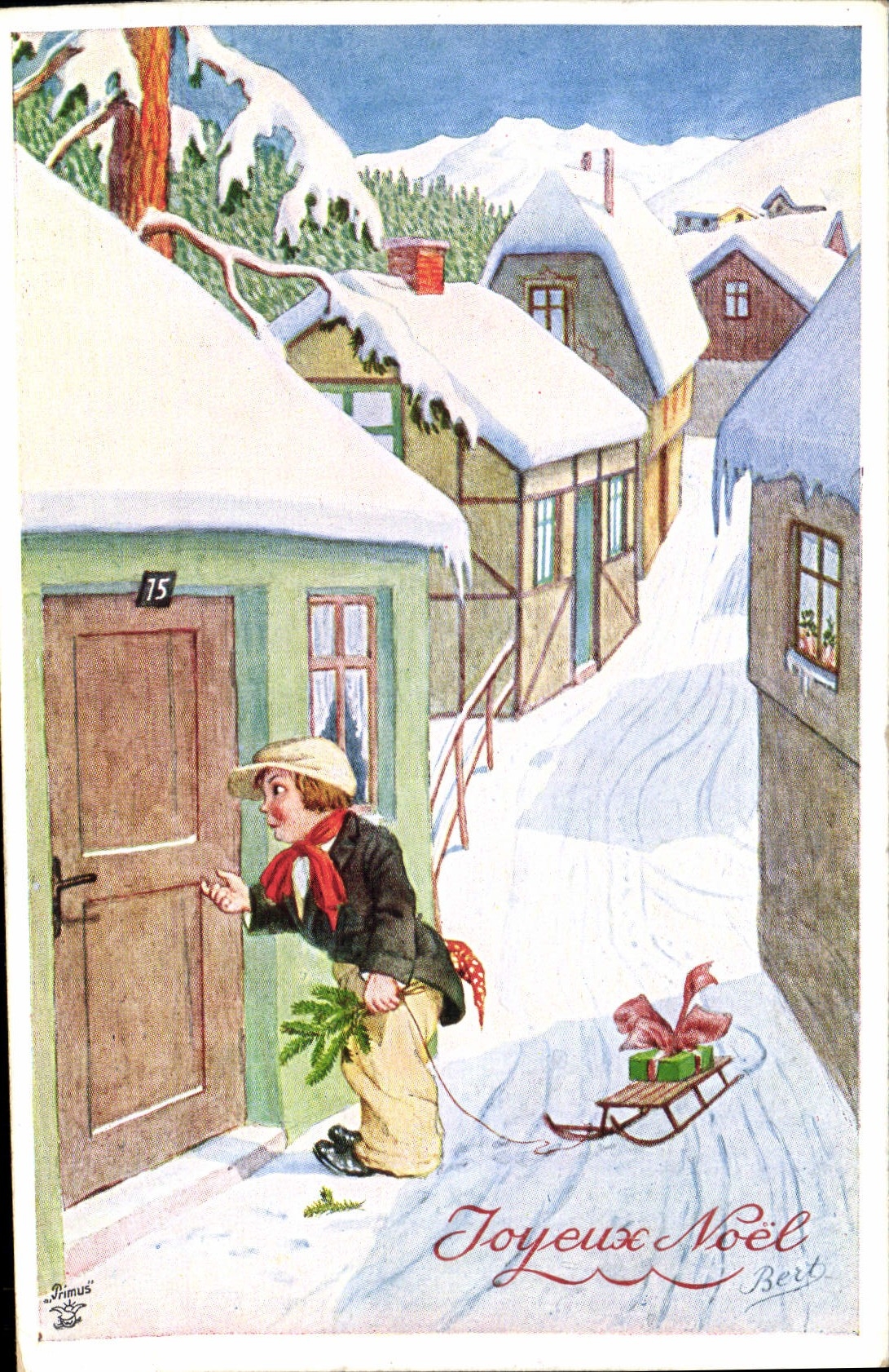 VINTAGE POSTCARD Fantasy Christmas Illustrator