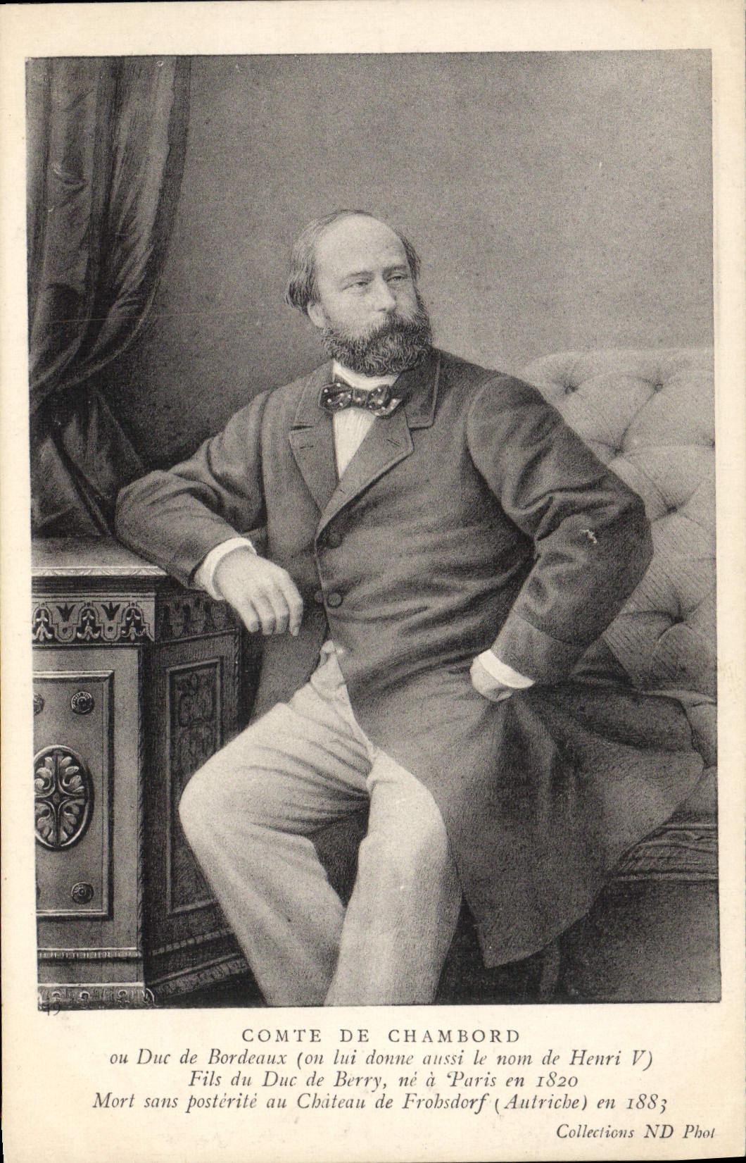 CPA Comte de Chambord Duc de Bordeaux Fils du Duc de Berry 