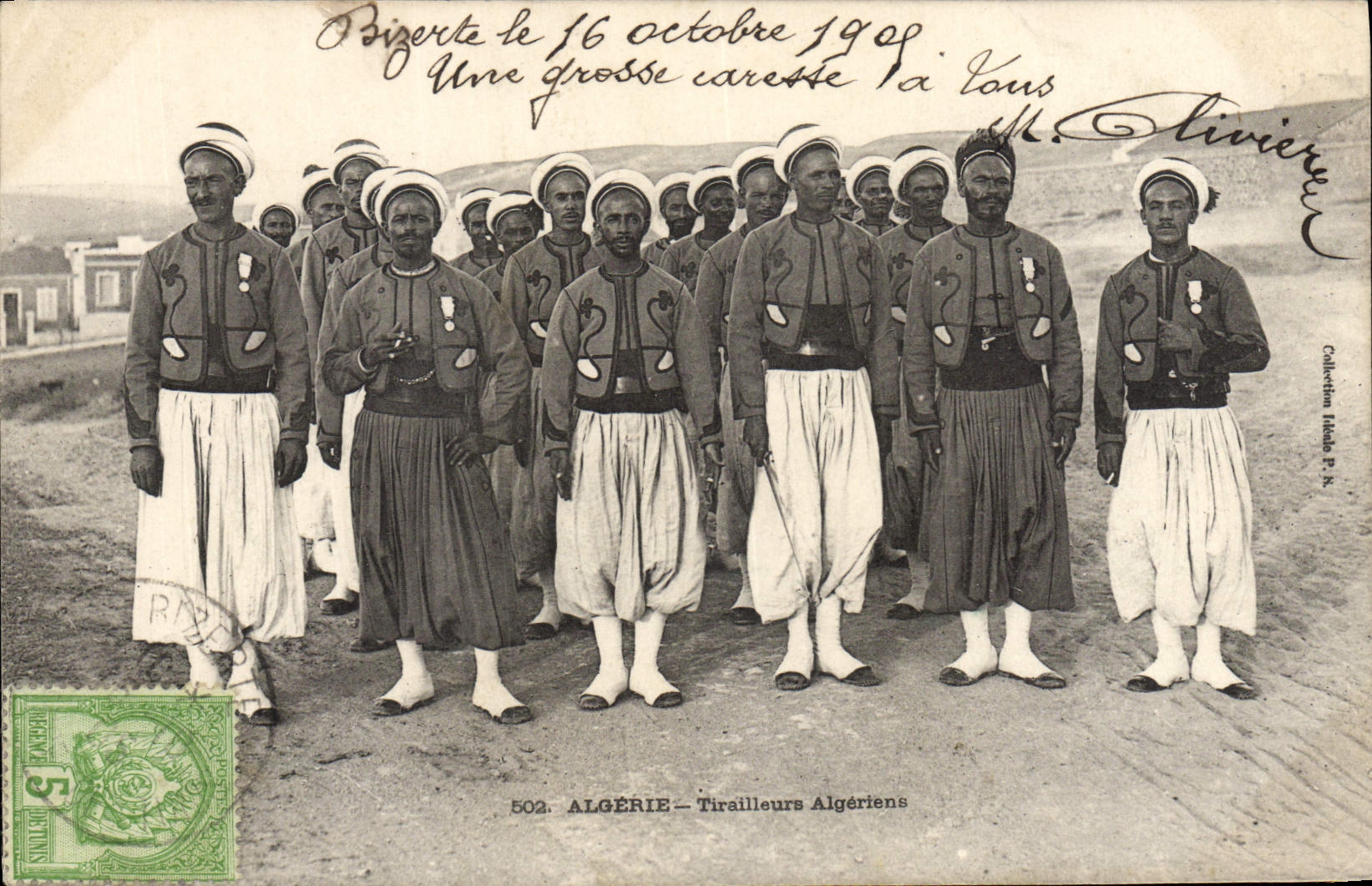 CPA Militaria Algerie Tirailleurs algeriens