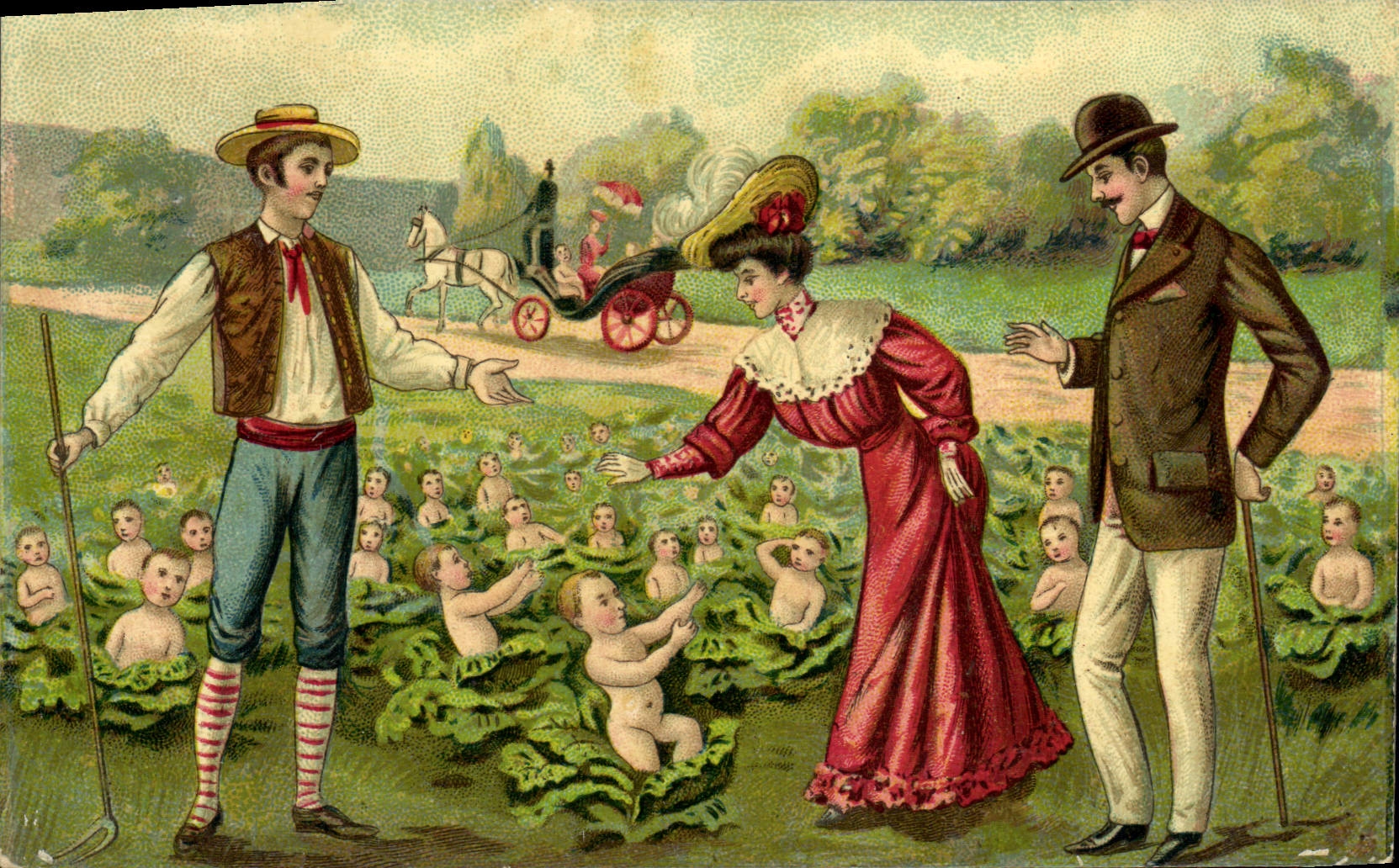 CPA Fantaisie Enfants Bebe Femme 