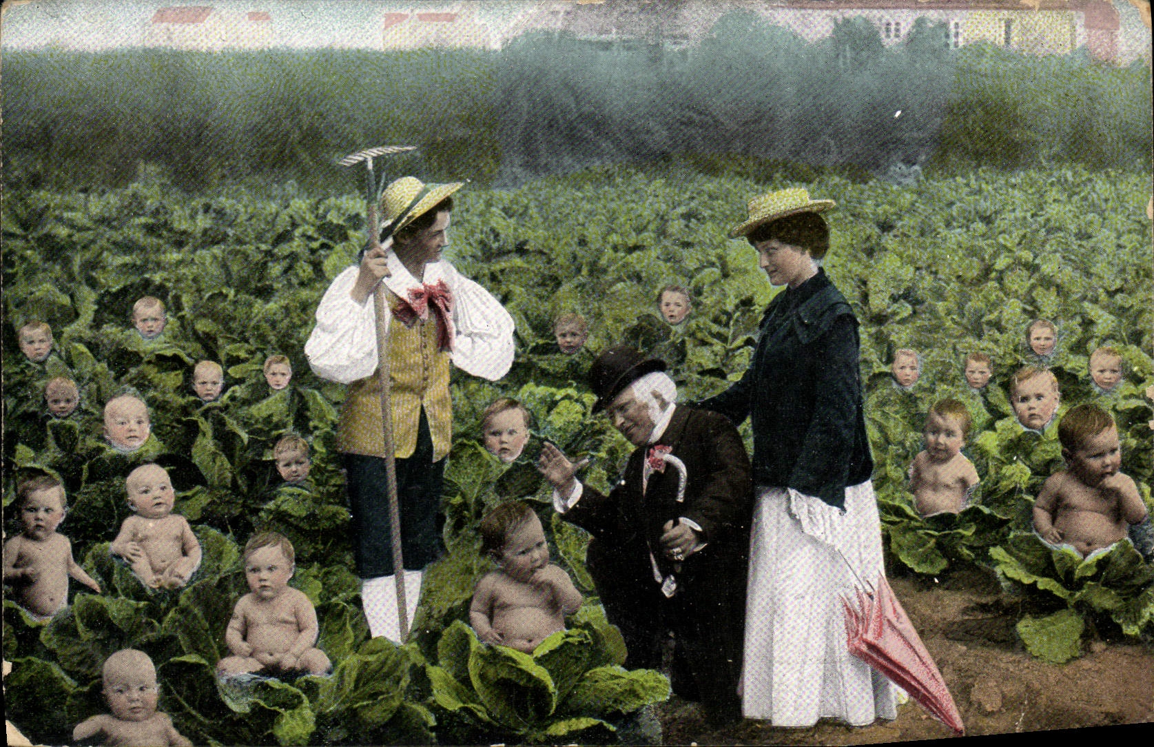 CPA Fantaisie Enfants Bebe Femme