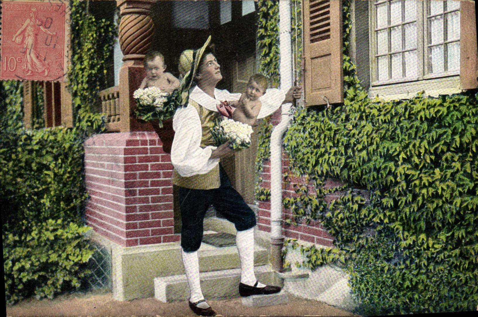 CPA Fantaisie Enfants Bebe Homme 