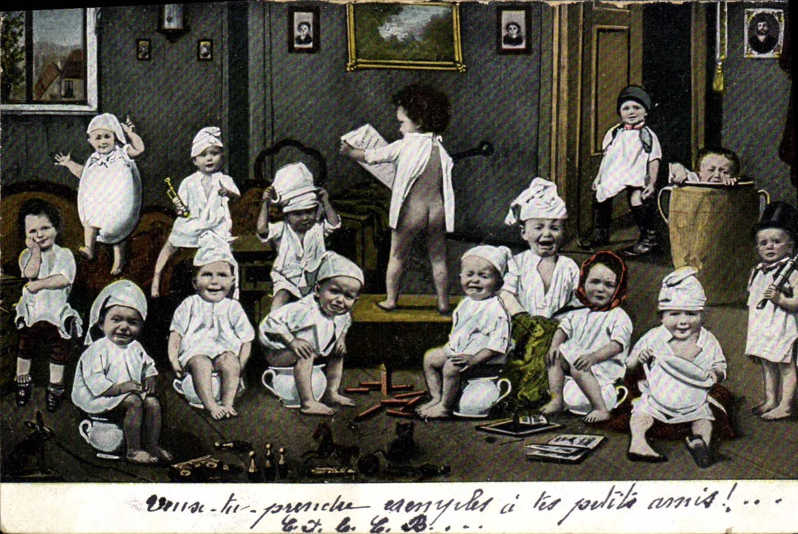 CPA Fantaisie Enfants Bebe 