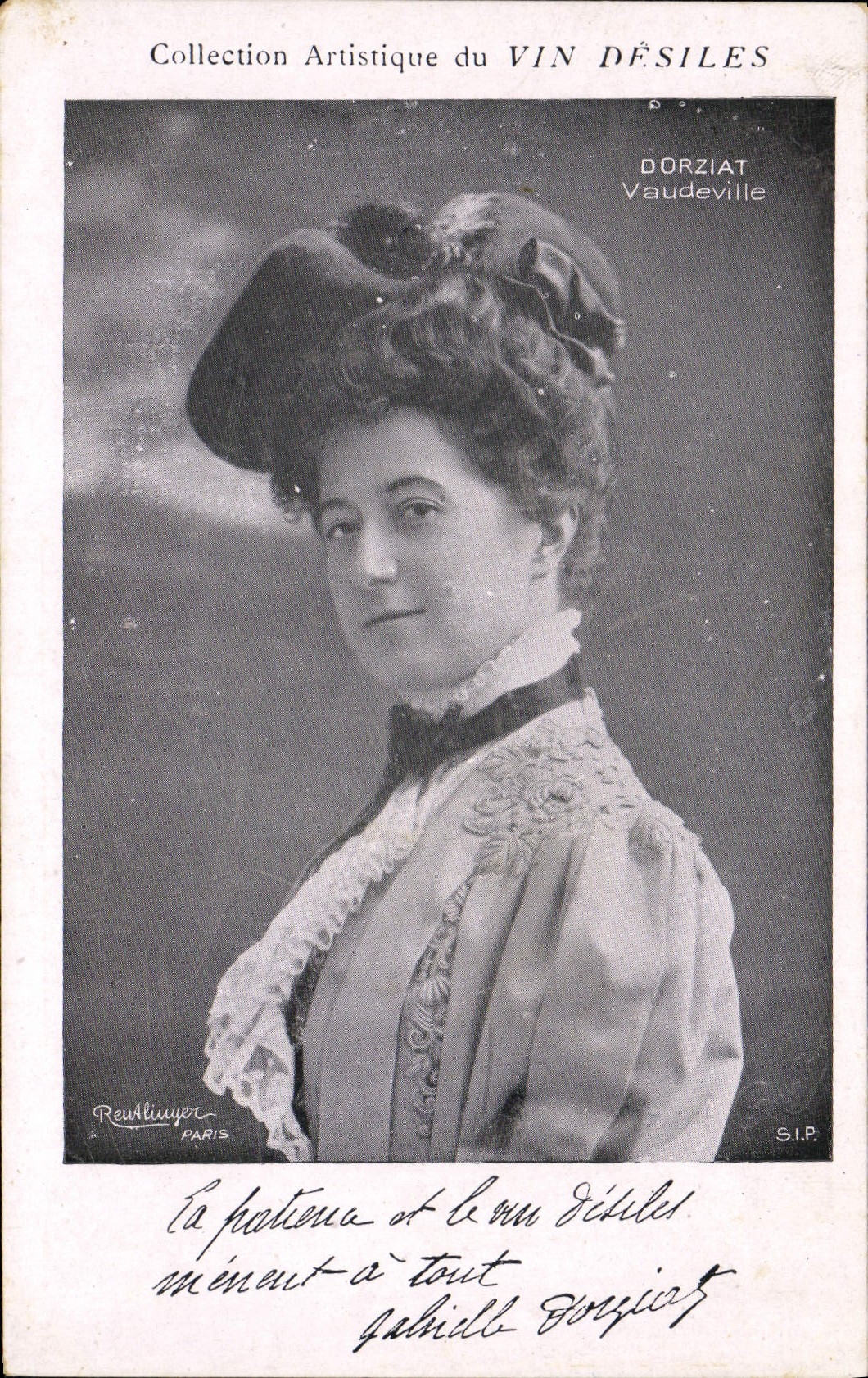 CPA Vin DEsiles Dorziat Vaudeville 