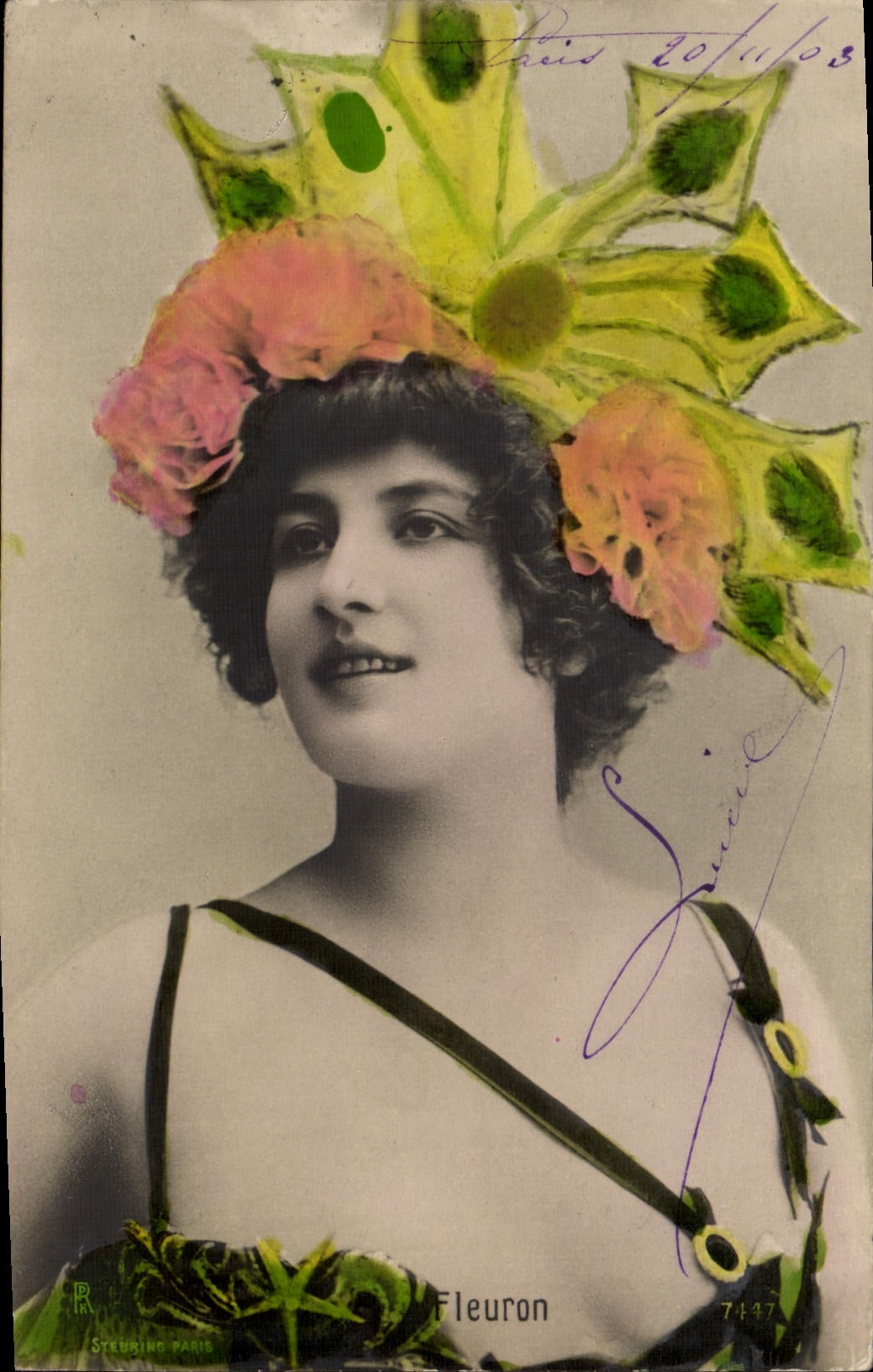 VINTAGE POSTCARD Floret