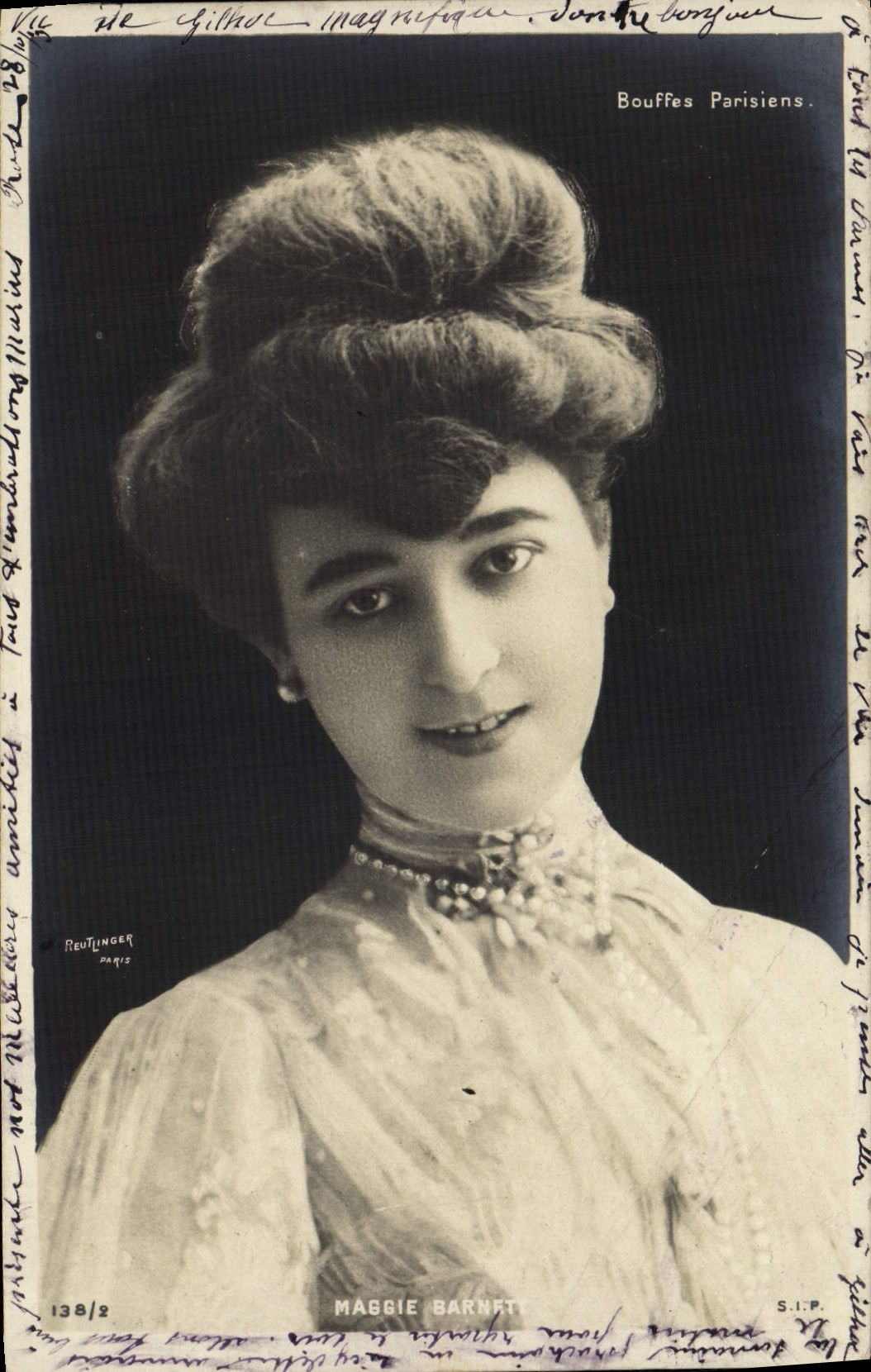 VINTAGE POSTCARD Paris Puff out Parisian Maggie Barnett