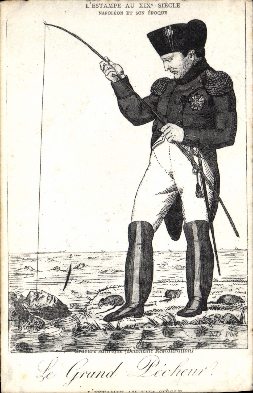 CPA Napoleon 1er Le grand pecheur 