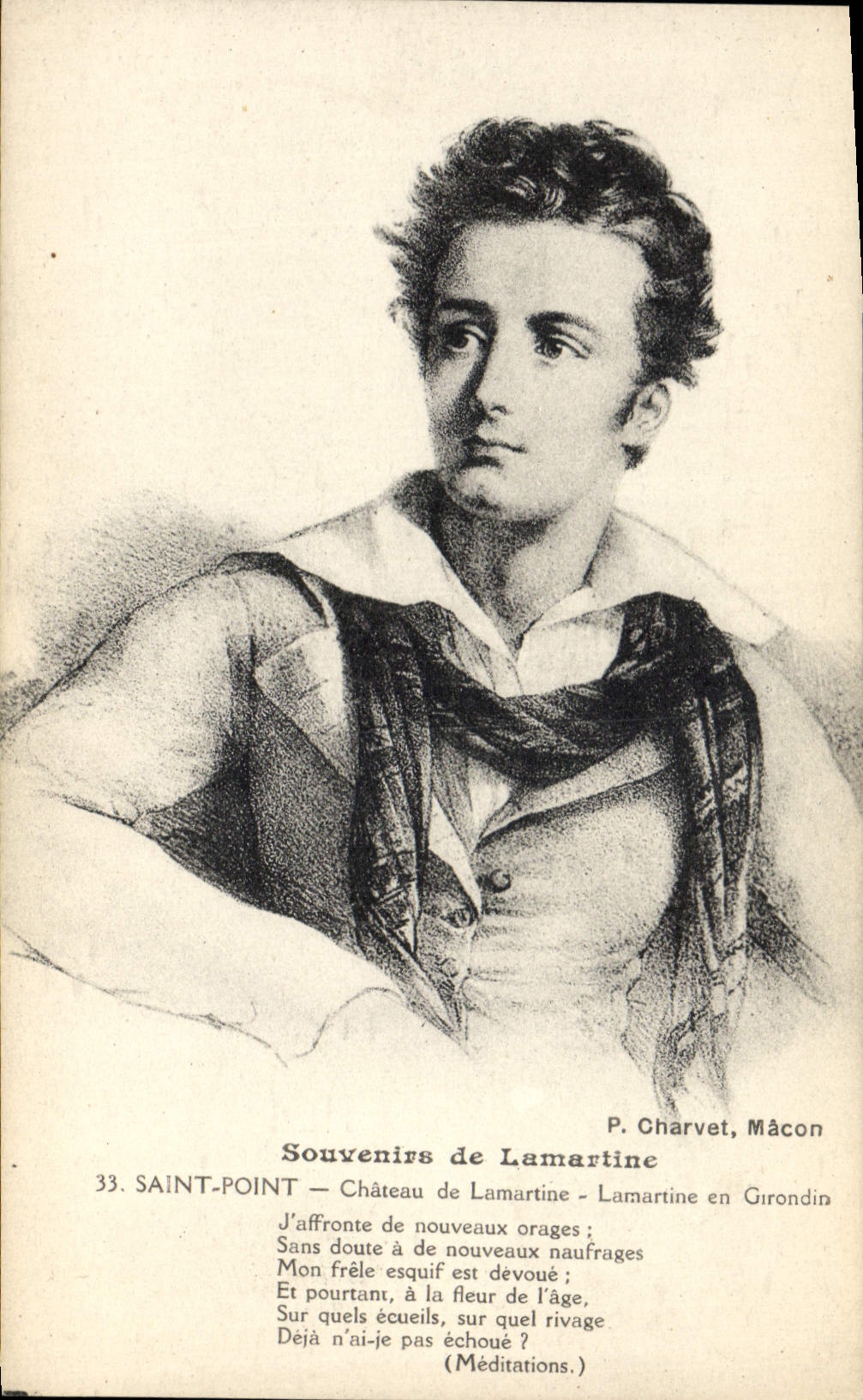 CPA Lamartine Saint Point Chateau de Lamartine Girondin 