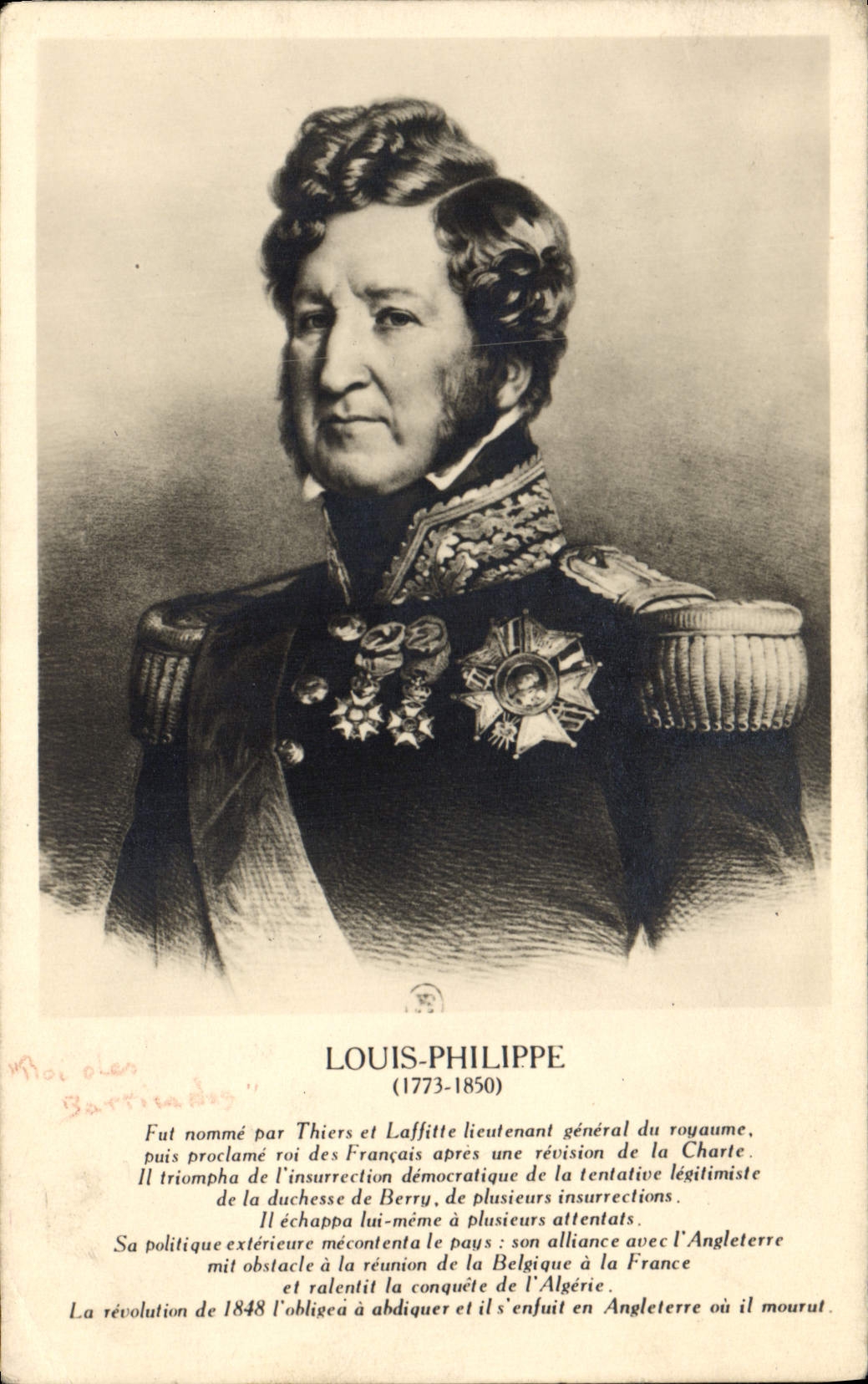 CPA Louis Philippe 