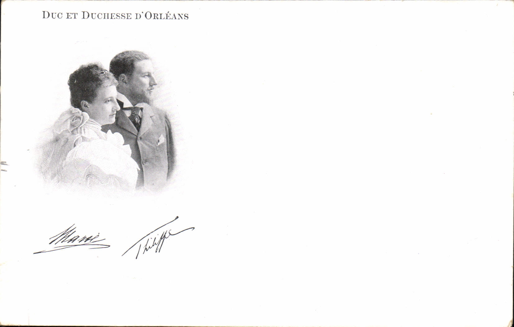 CPA Duc et Duchesse D'Orleans 