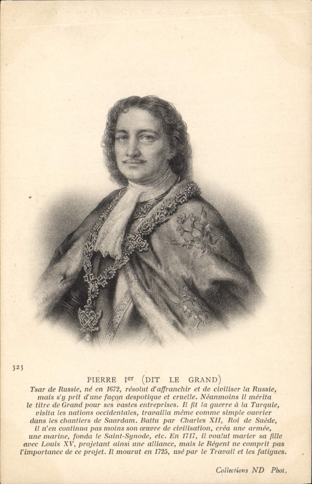 CPA Pierre 1er dit le Grand Russie Russia Tsar de Russie 