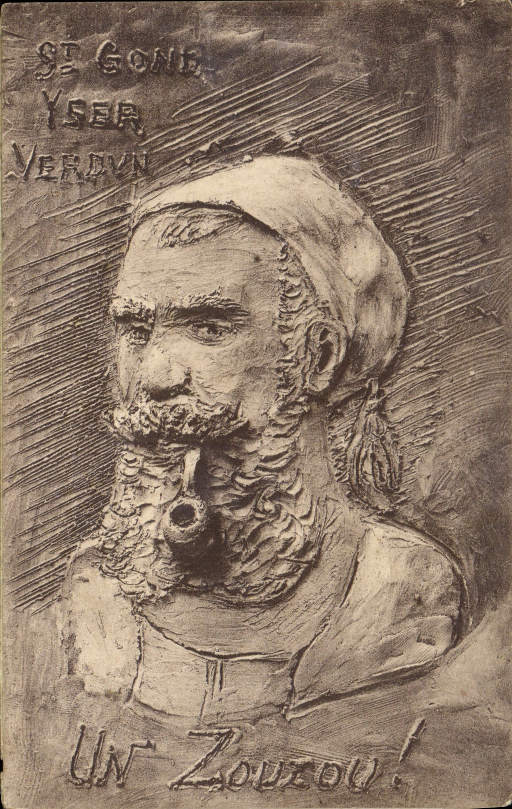 CPA Militaria Un zouzou 