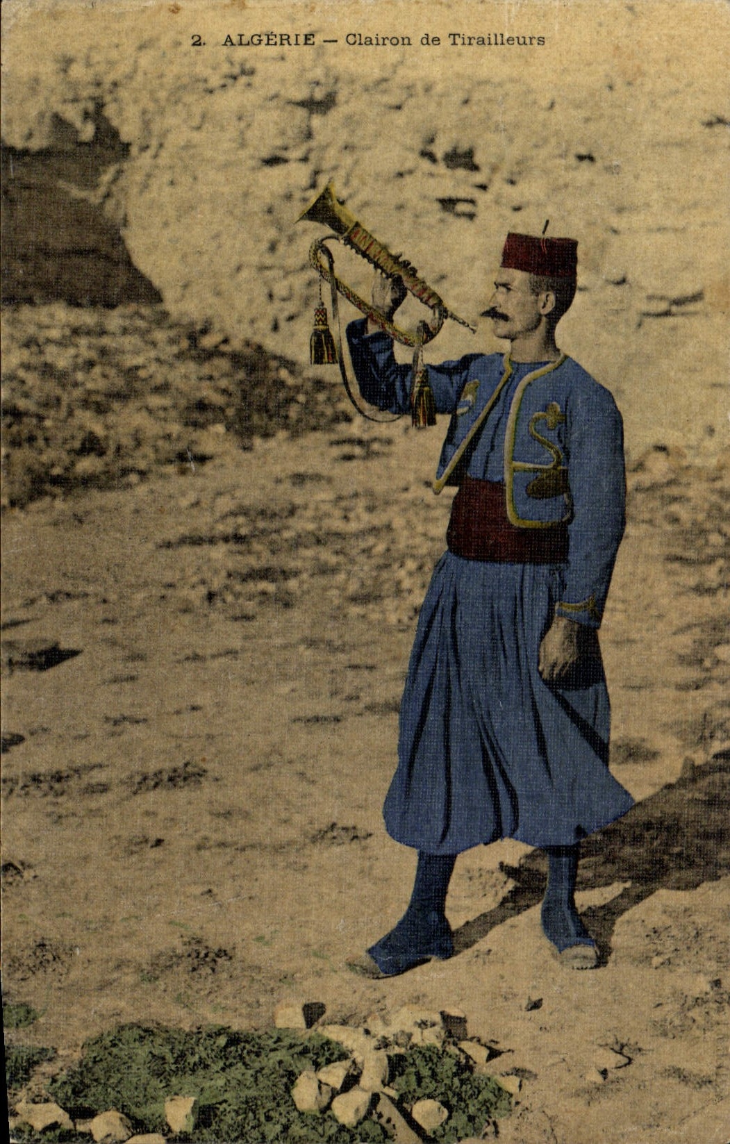 CPA Militaria Algerie Clairon de Tirailleurs 