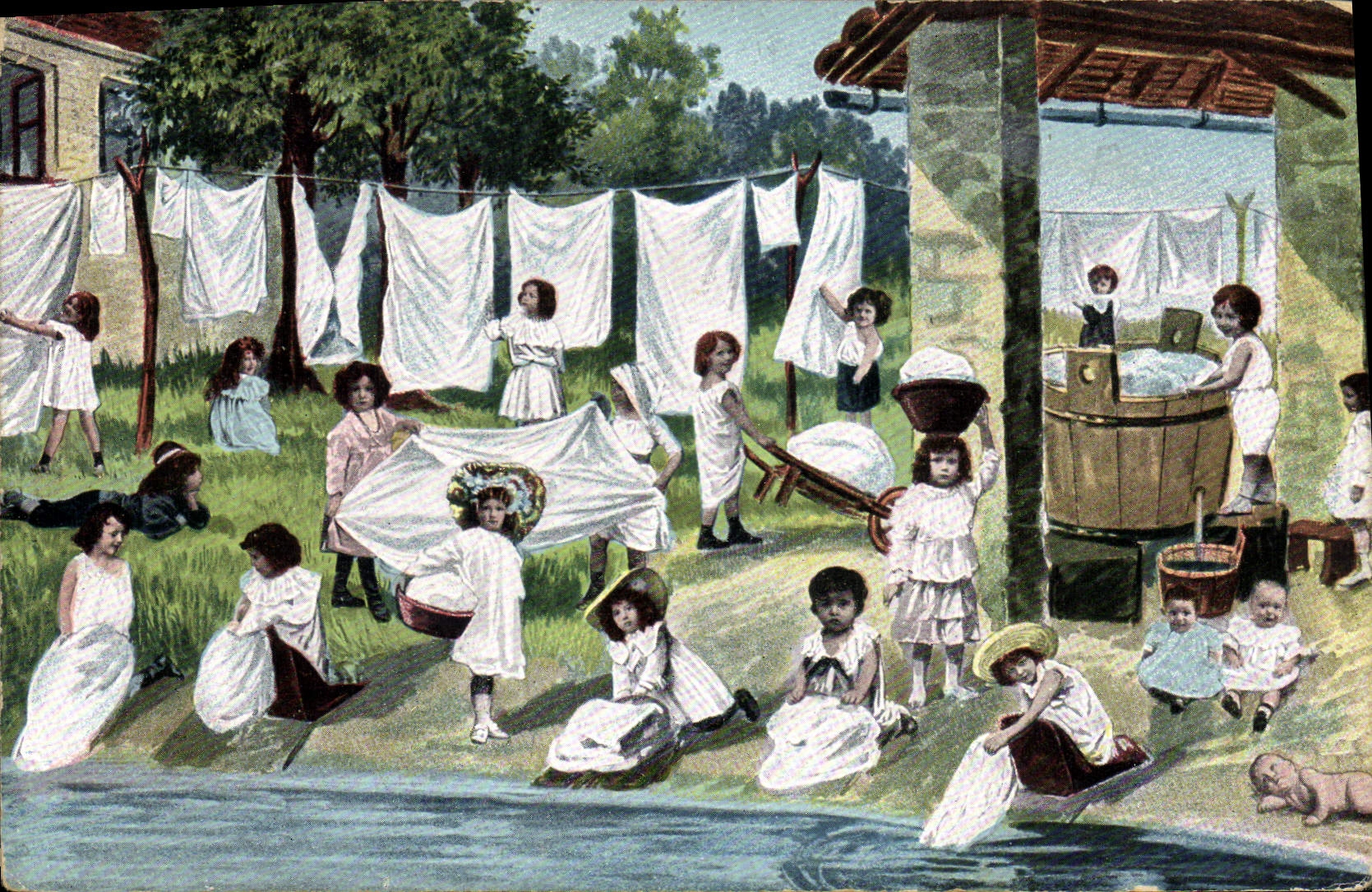 CPA Fantaisie Enfant Bebe 