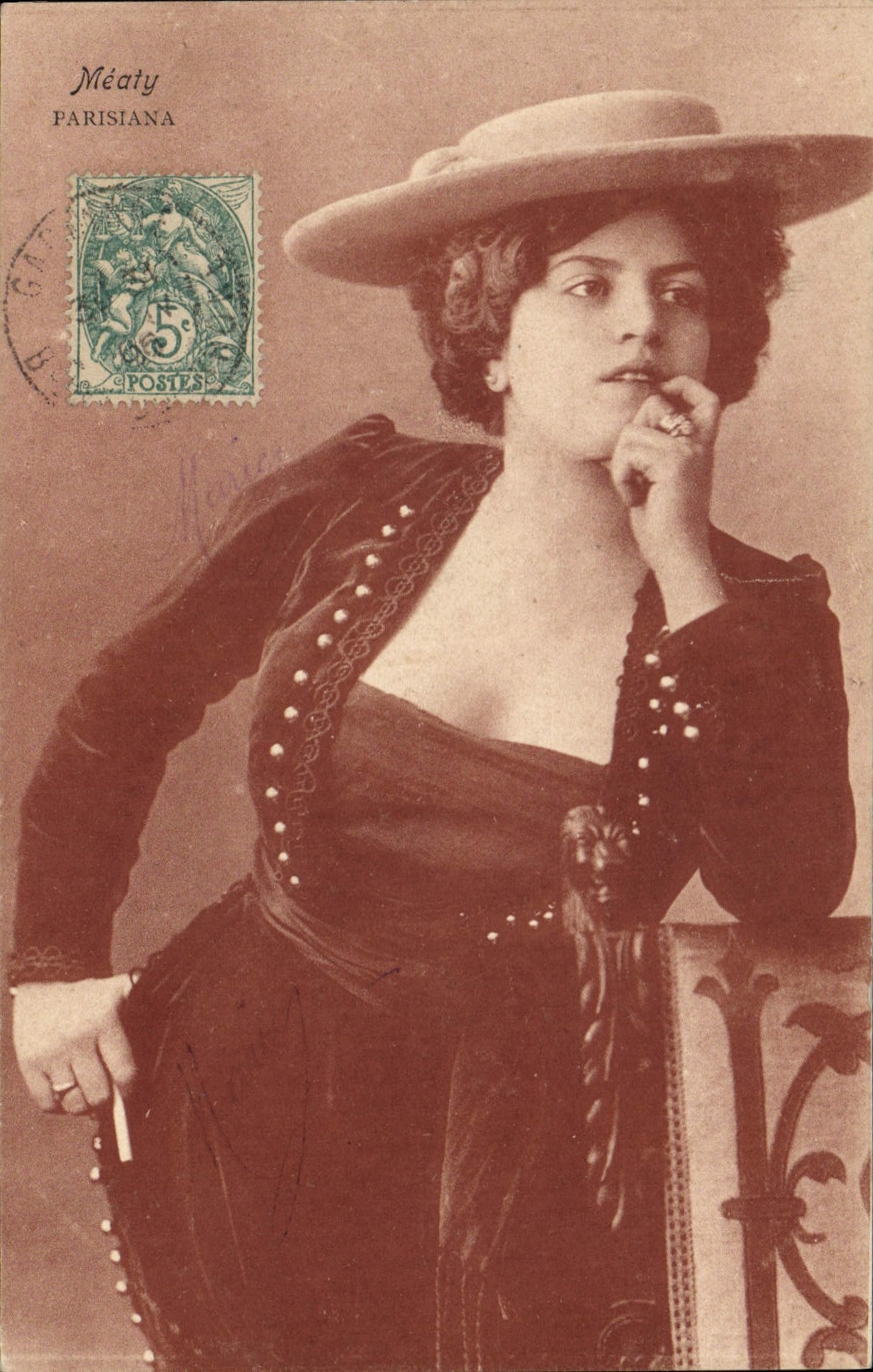 VINTAGE POSTCARD Meaty Parisiana