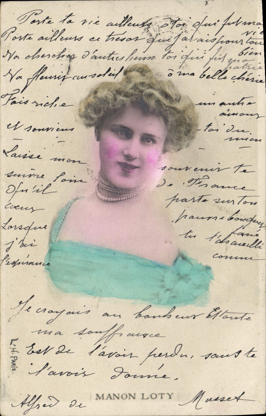 VINTAGE POSTCARD Manon Loty