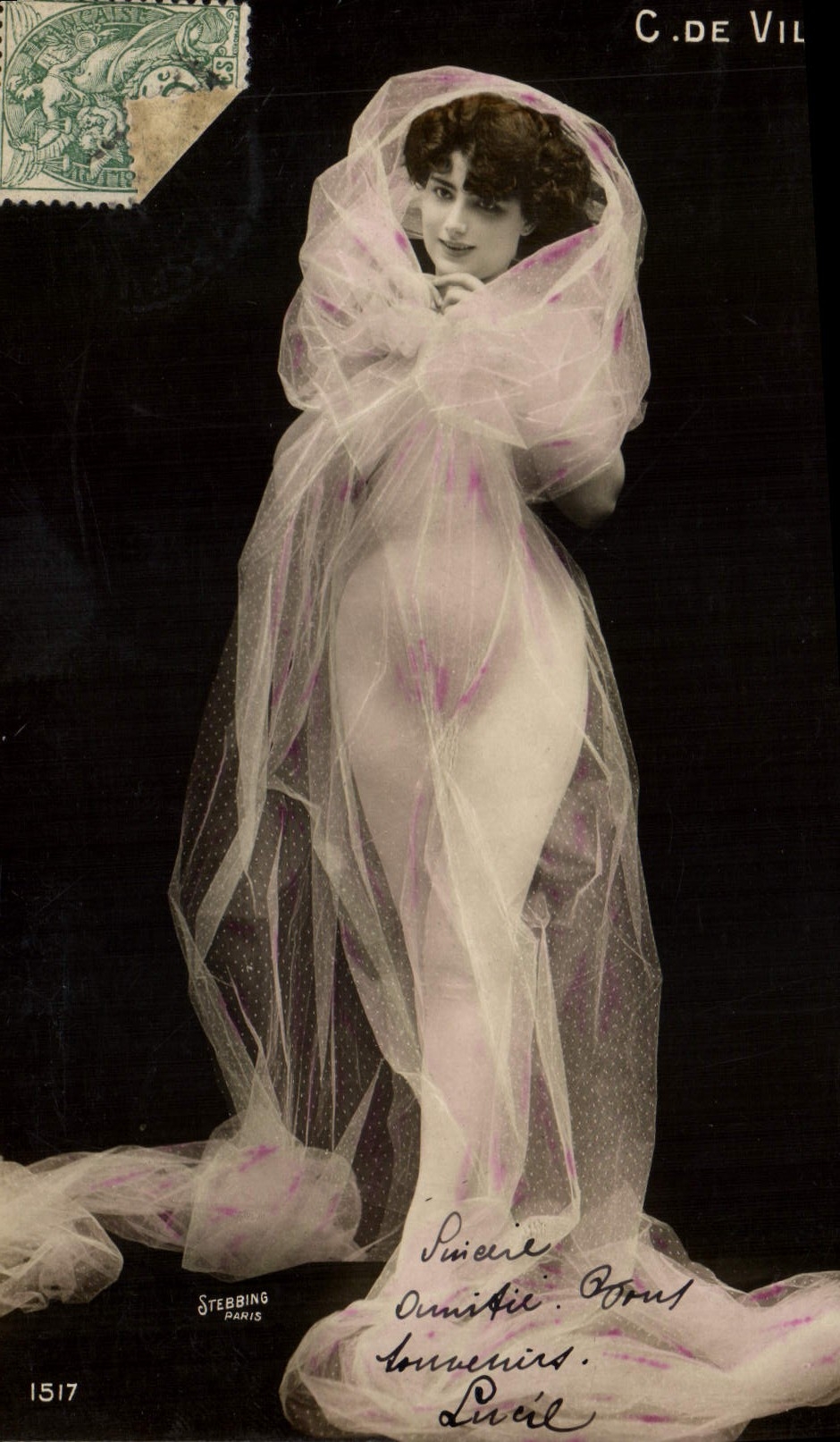 VINTAGE POSTCARD C of Villers