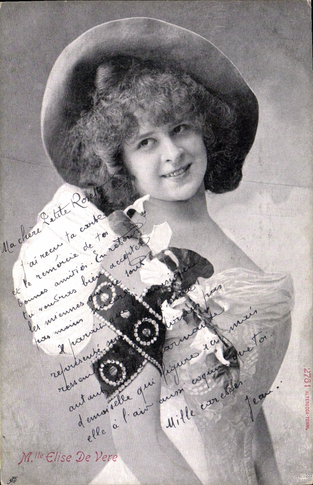 CPA Mlle Elise de Vere 