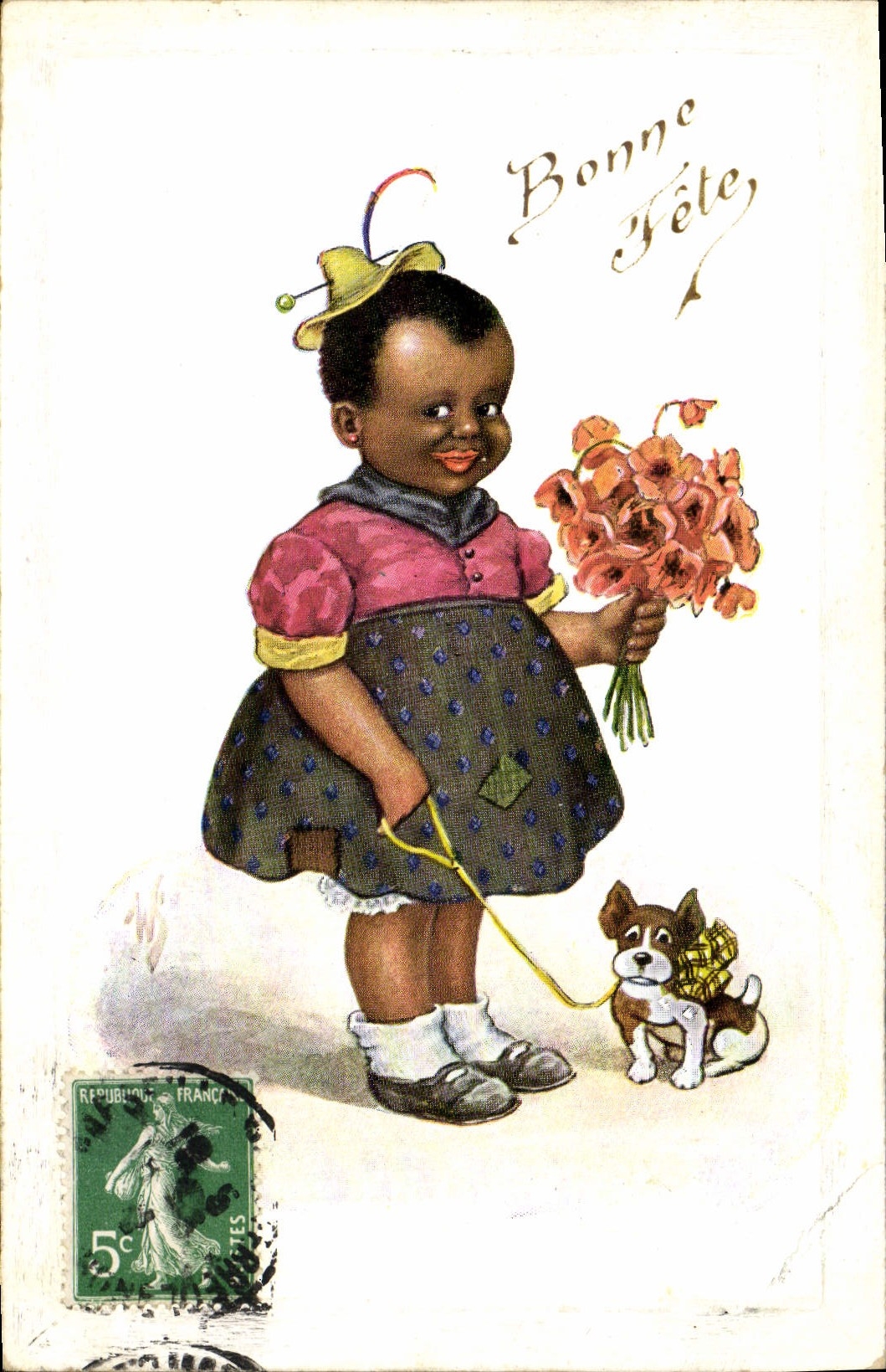 CPA Enfant Noir negre chine