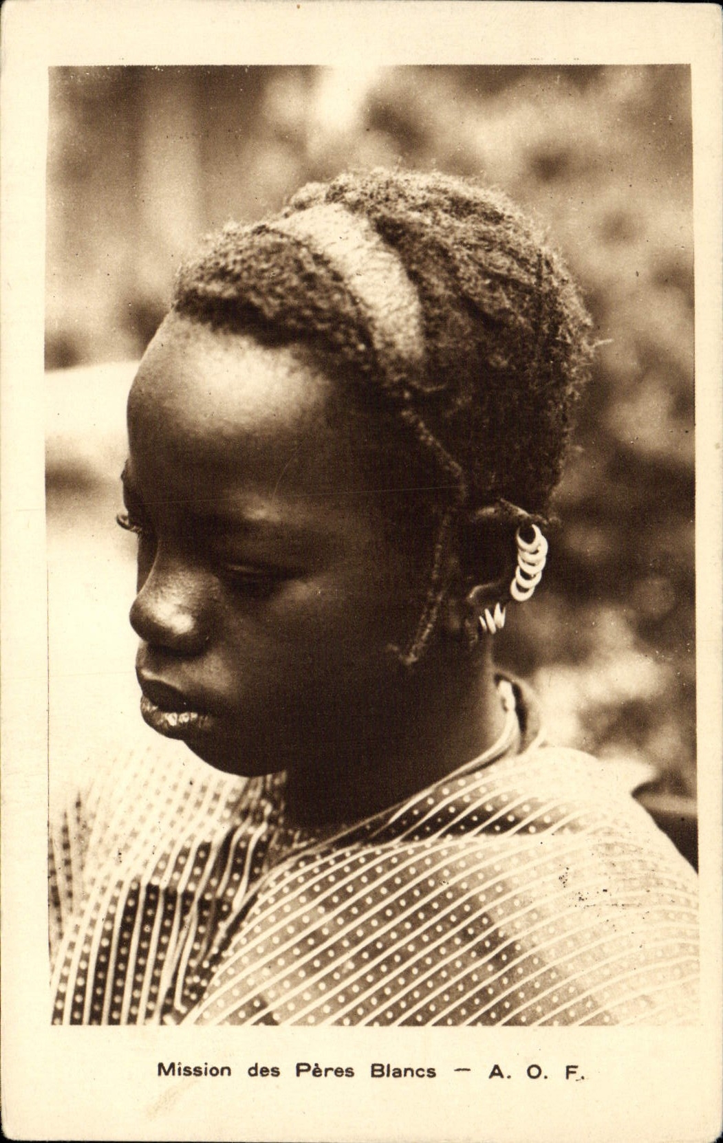 CPA Enfant Noir negre Mission des Peres Blancs AOF