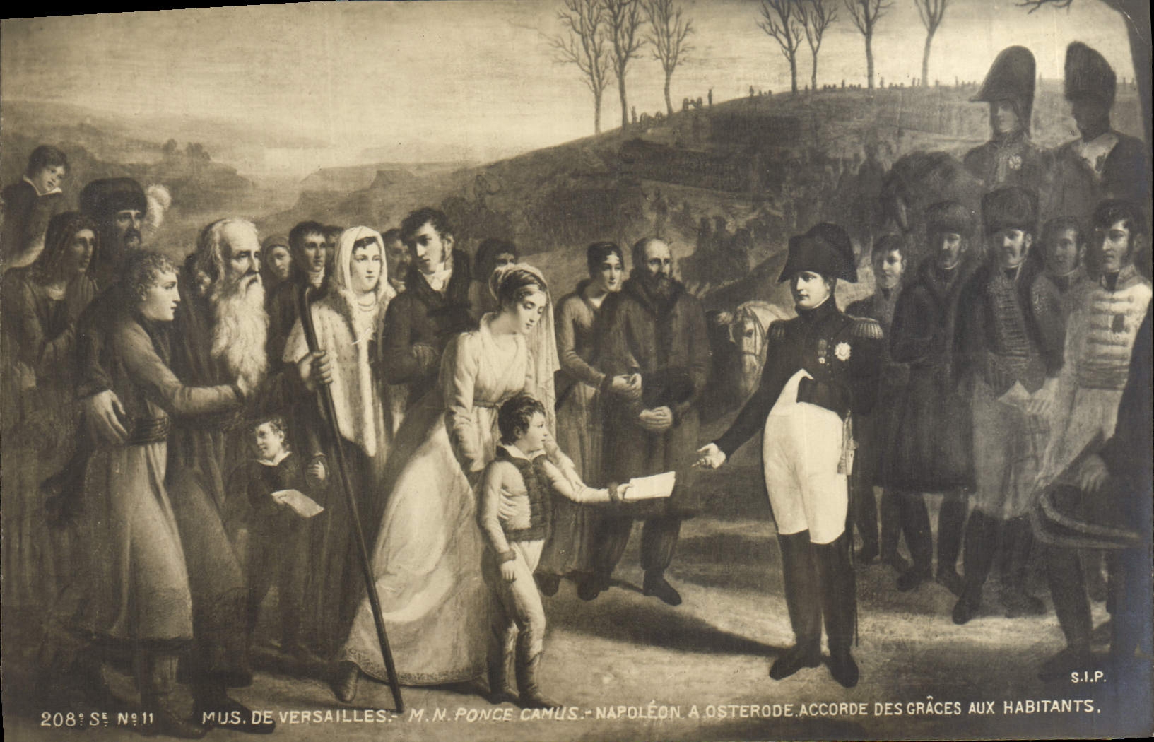 CPA Histoire Napoleon 1er Musee de Versailles Ponce Camus Napoleon a Osterode accorde ses graces aux habitants