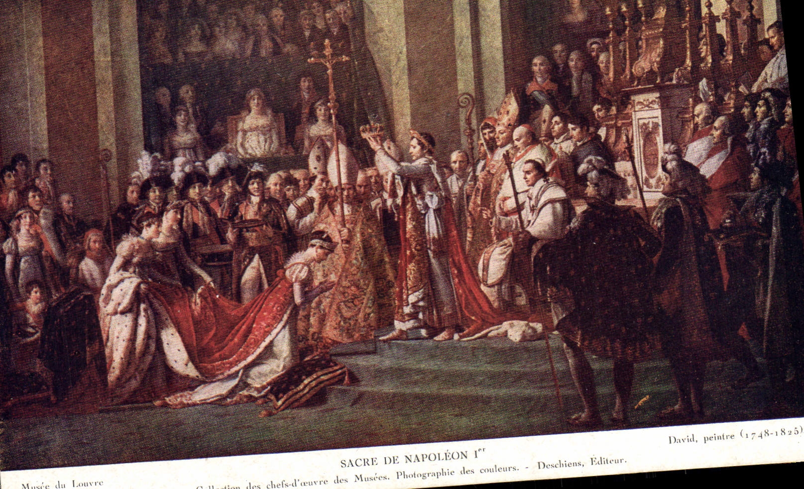 CPA Histoire Napoleon 1er Sacre Musee du Louvre David