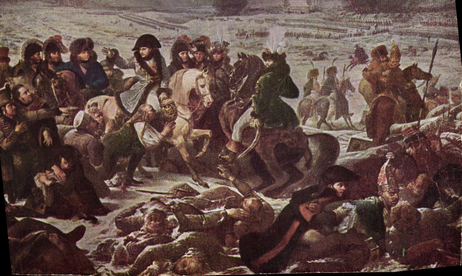 CPA Histoire Napoleon 1er a la bataille d'Eylau Baron Gros 