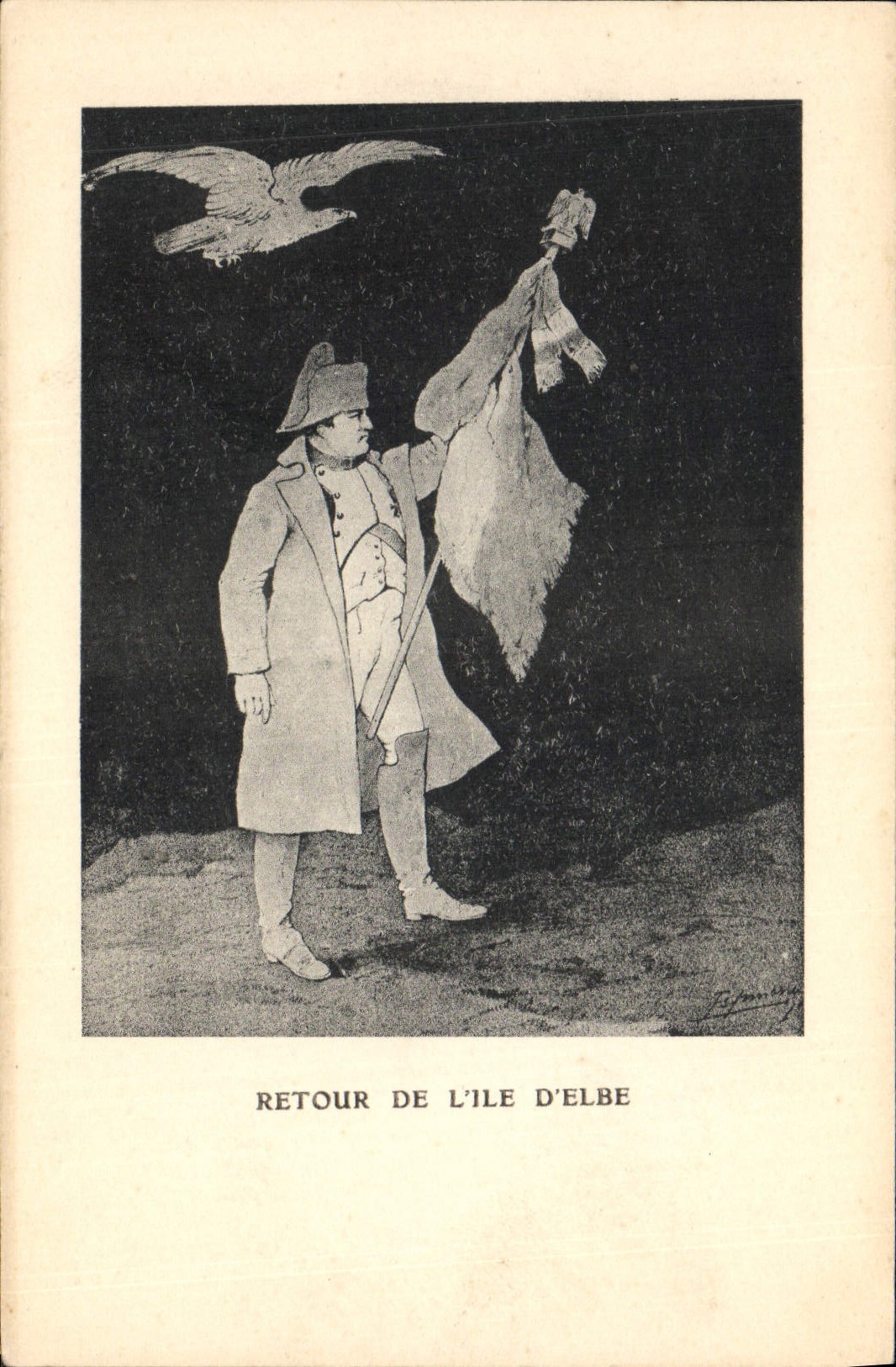 CPA Histoire Napoleon 1er Retour a l'Ile d'Elbe Aigle