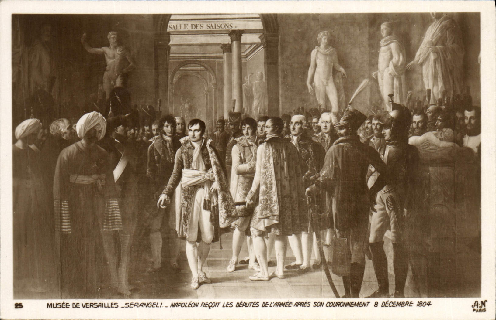 CPA Histoire Napoleon 1er Musee de Versailles Napoleon recoit les deputes de l'armee