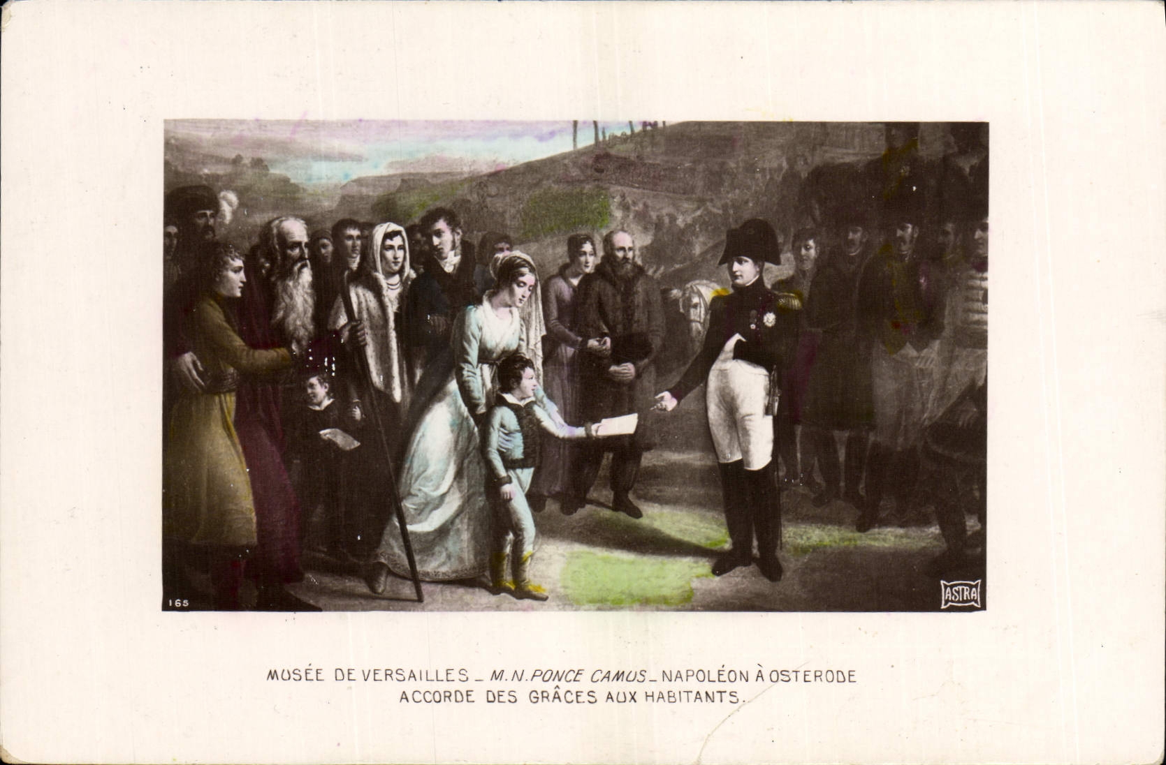 VINTAGE POSTCARD Histoire Napoleon 1st Museum of Versailles Ponce Camus Napoleon has Osterode