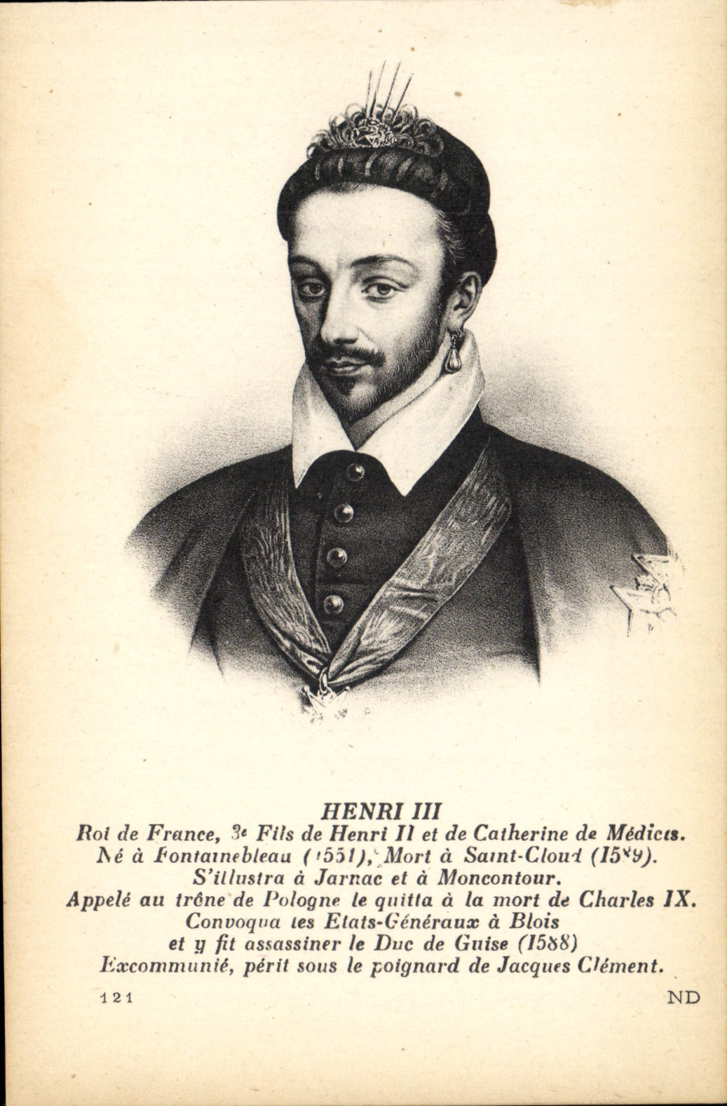 CPA Henri III Roi de France