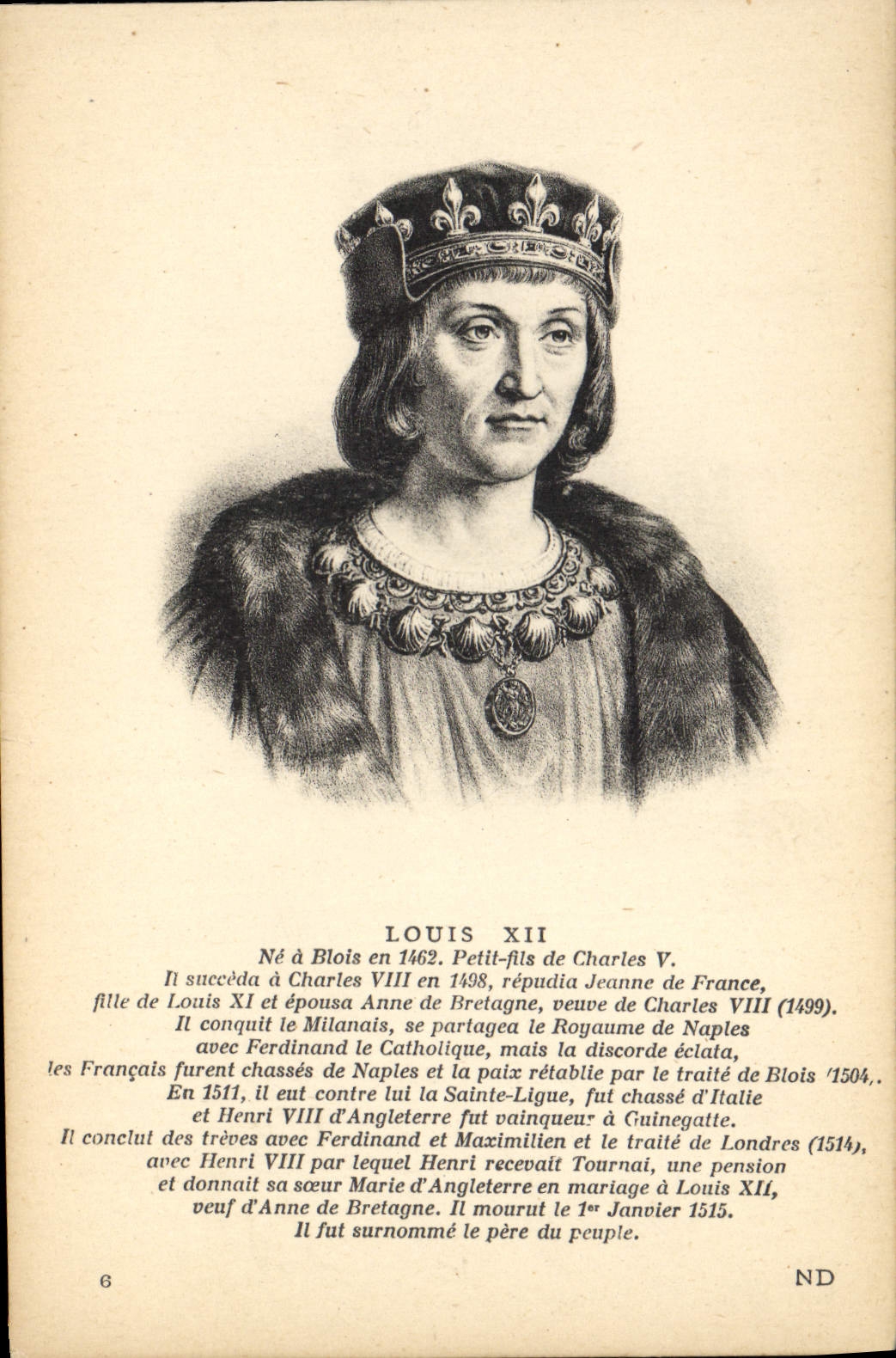 CPA Louis XII Roi de France