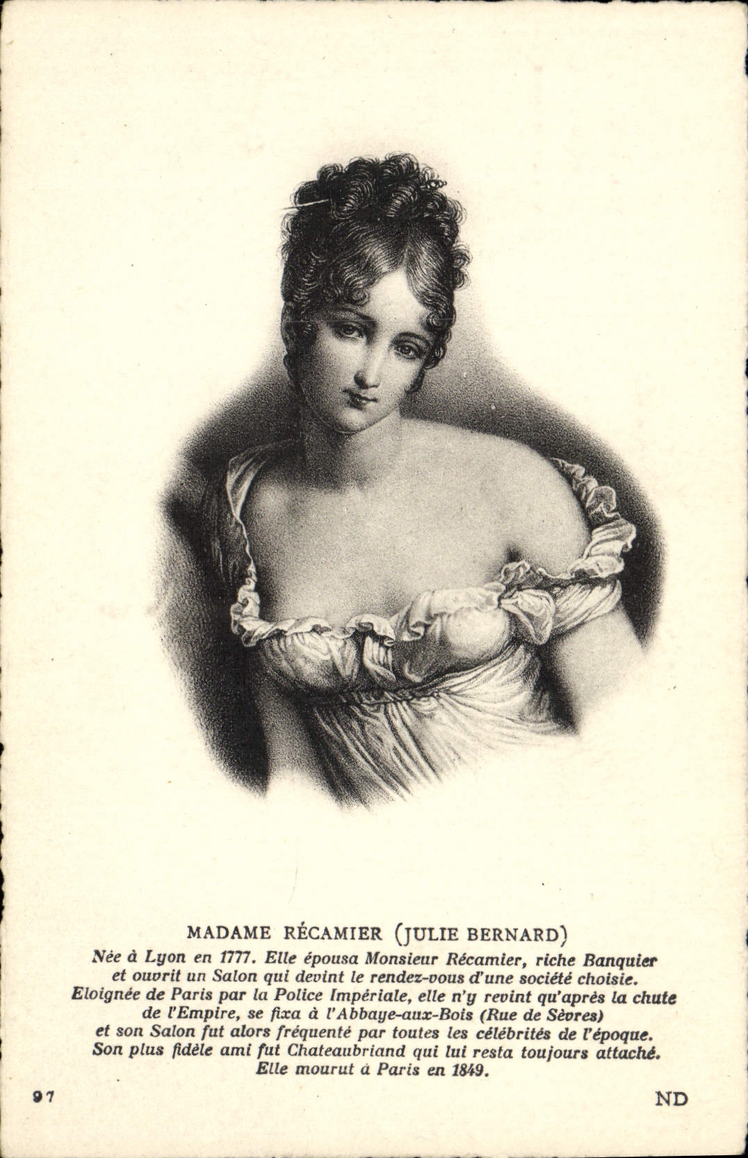 CPA Madame Recamier 