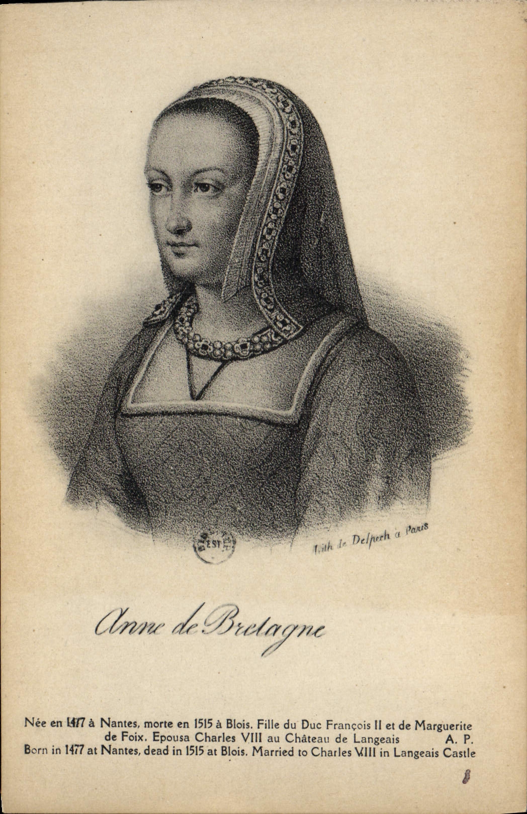 CPA Anne de Bretagne 