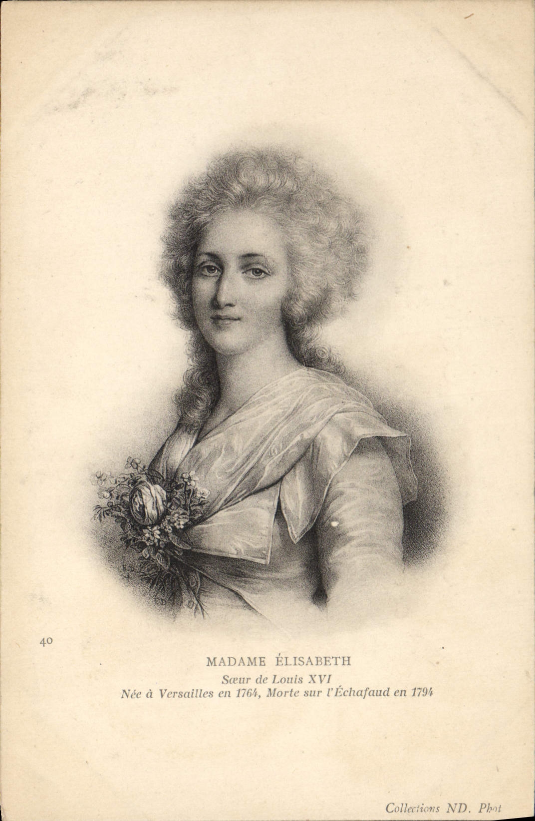 CPA Madame Elisabeth Soeur de Louis XVI