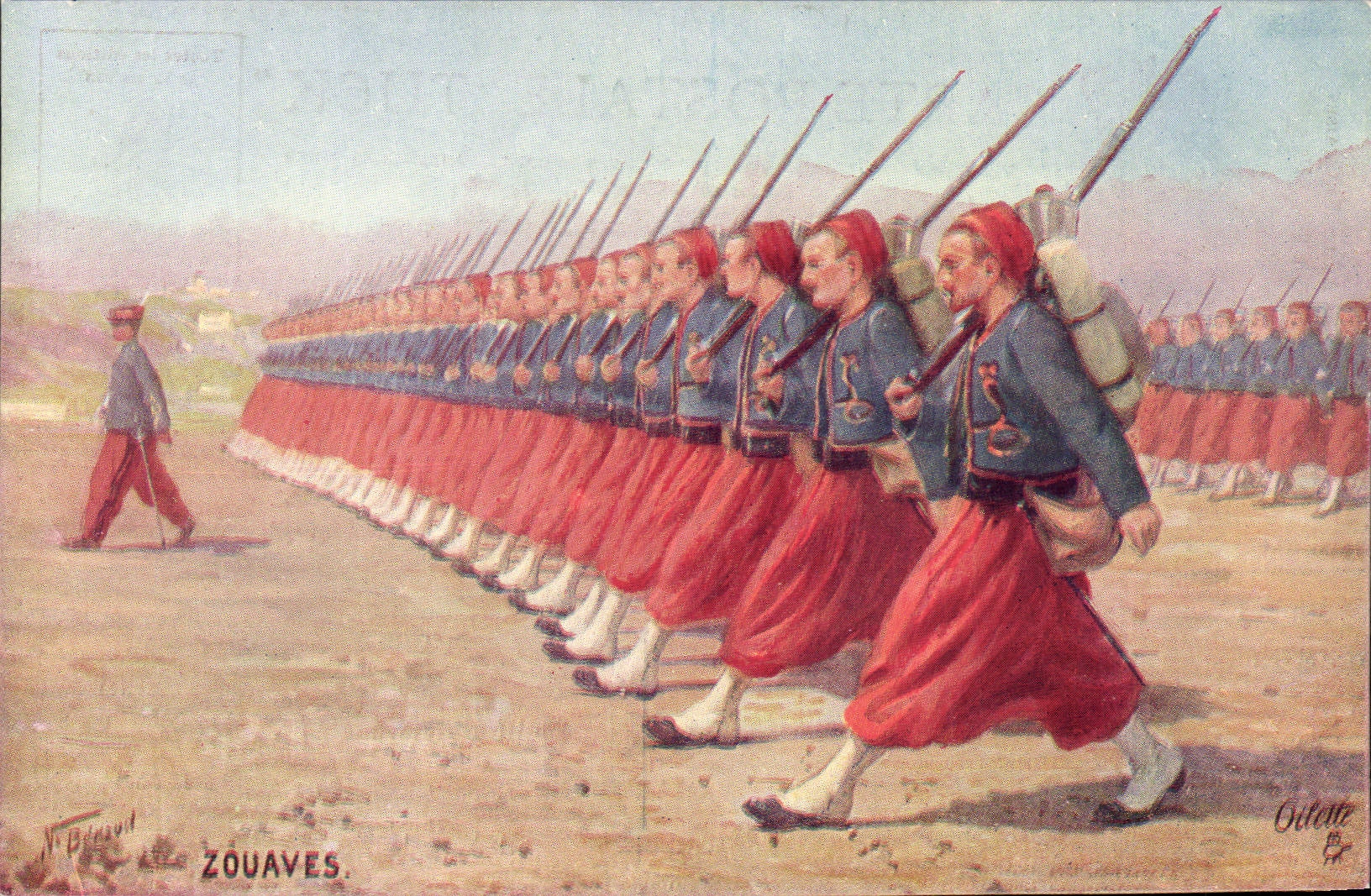 CPA Militaria Zouaves