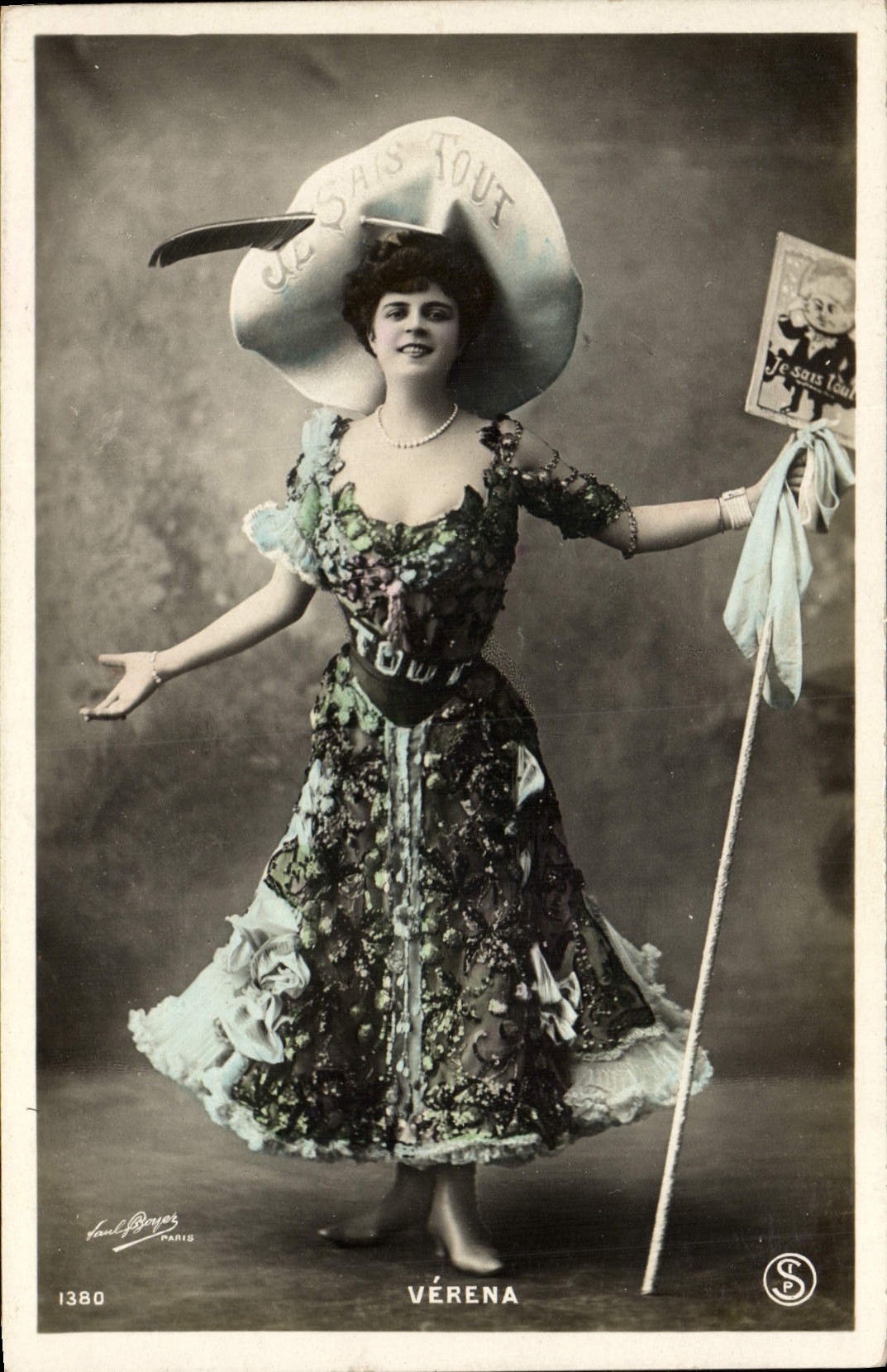 VINTAGE POSTCARD Fantasy Verena Woman