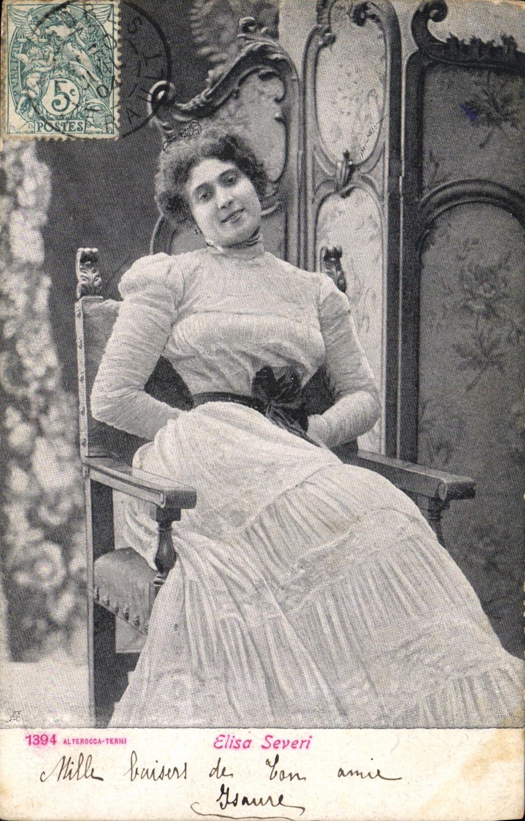 VINTAGE POSTCARD Fantasy Woman Elisa Severi