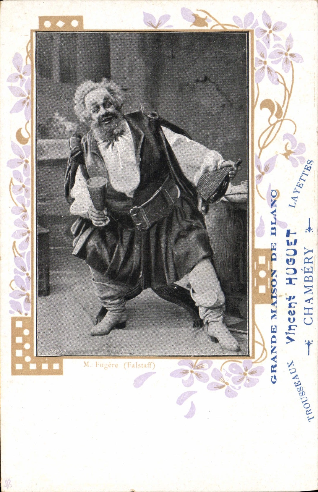 VINTAGE POSTCARD Fantasy Falstaff Fugere
