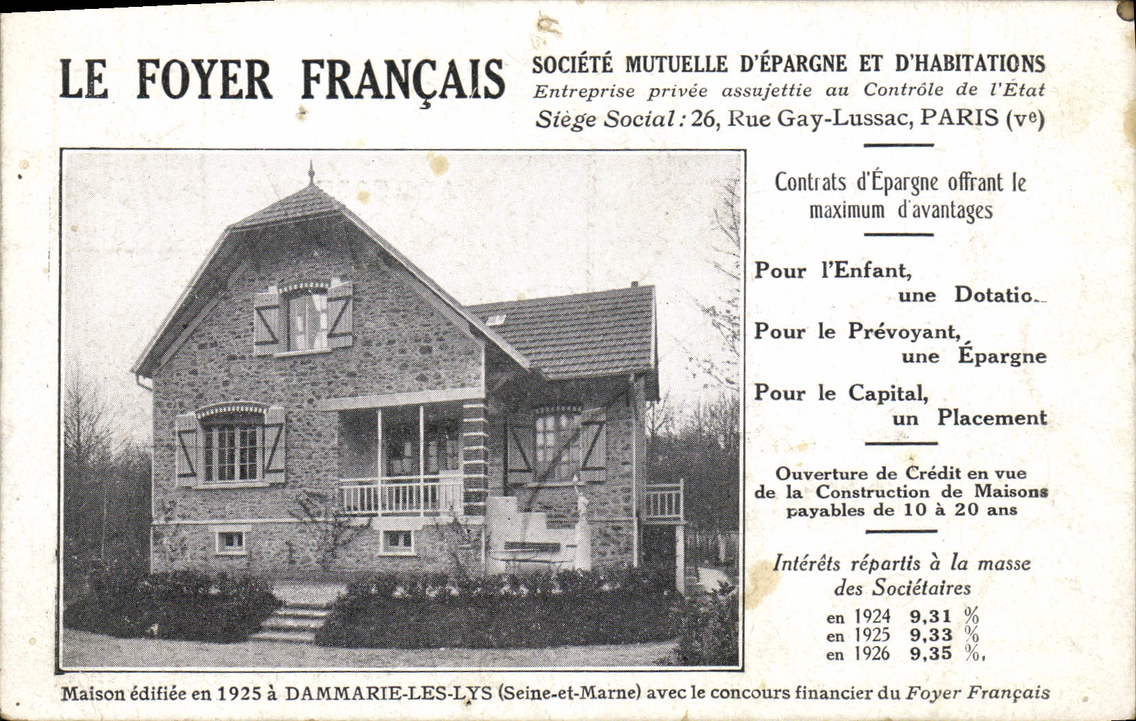 CPA Assurance Le Foyer Francais Maison a Dammarie les Lys Foyer Francais 