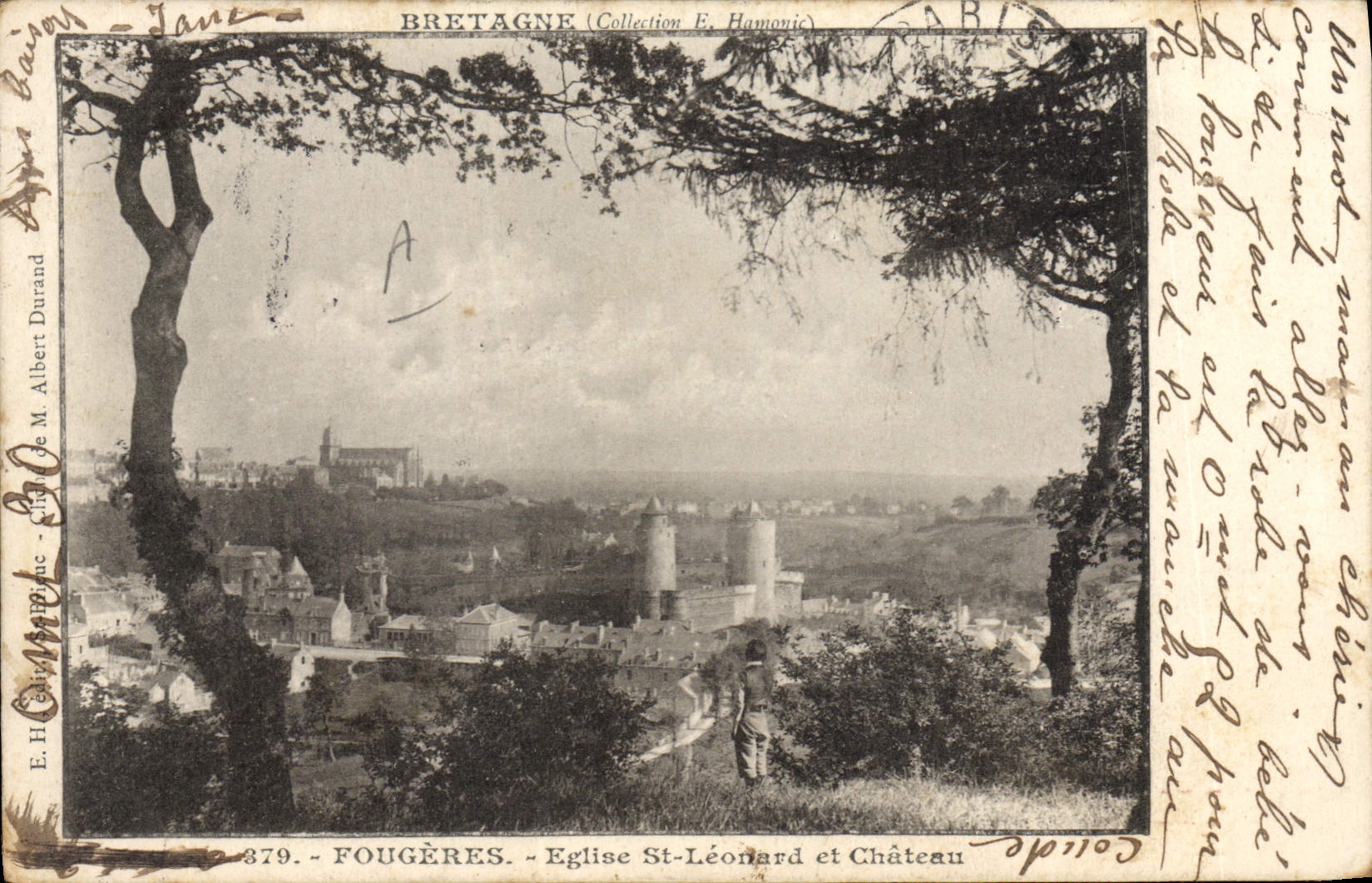 CPA Assurance Fougeres Eglis St Leonard et le chateau Societe Suisse Winterthur