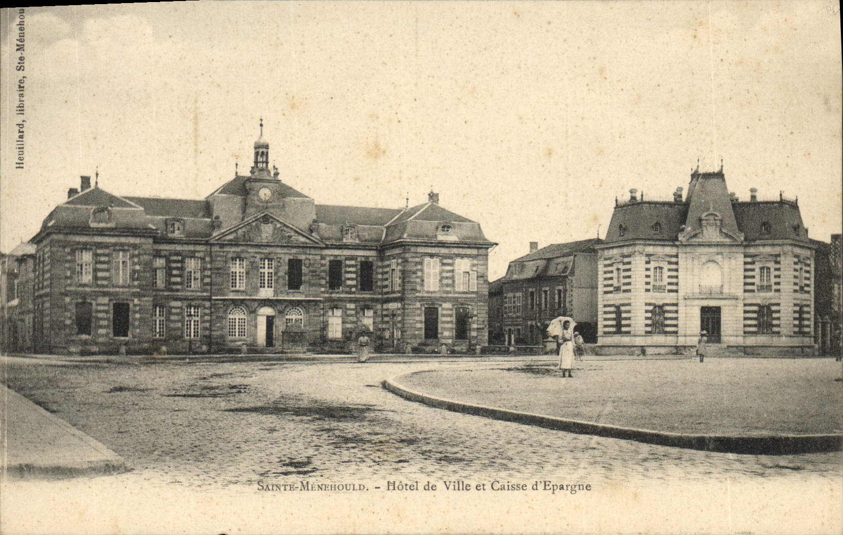 CPA Banque Caisse d'Epargne Hotel de ville Sainte Menehould