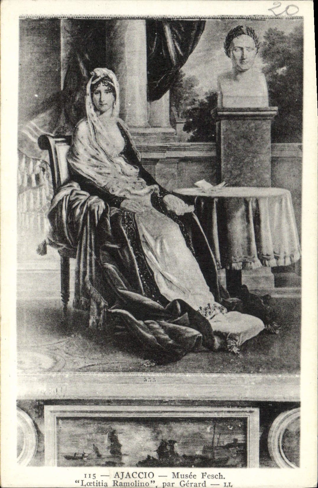 CPA Histoire Napoleon 1er Ajaccio Musee Fesch Loetitia Ramolino par Gerard