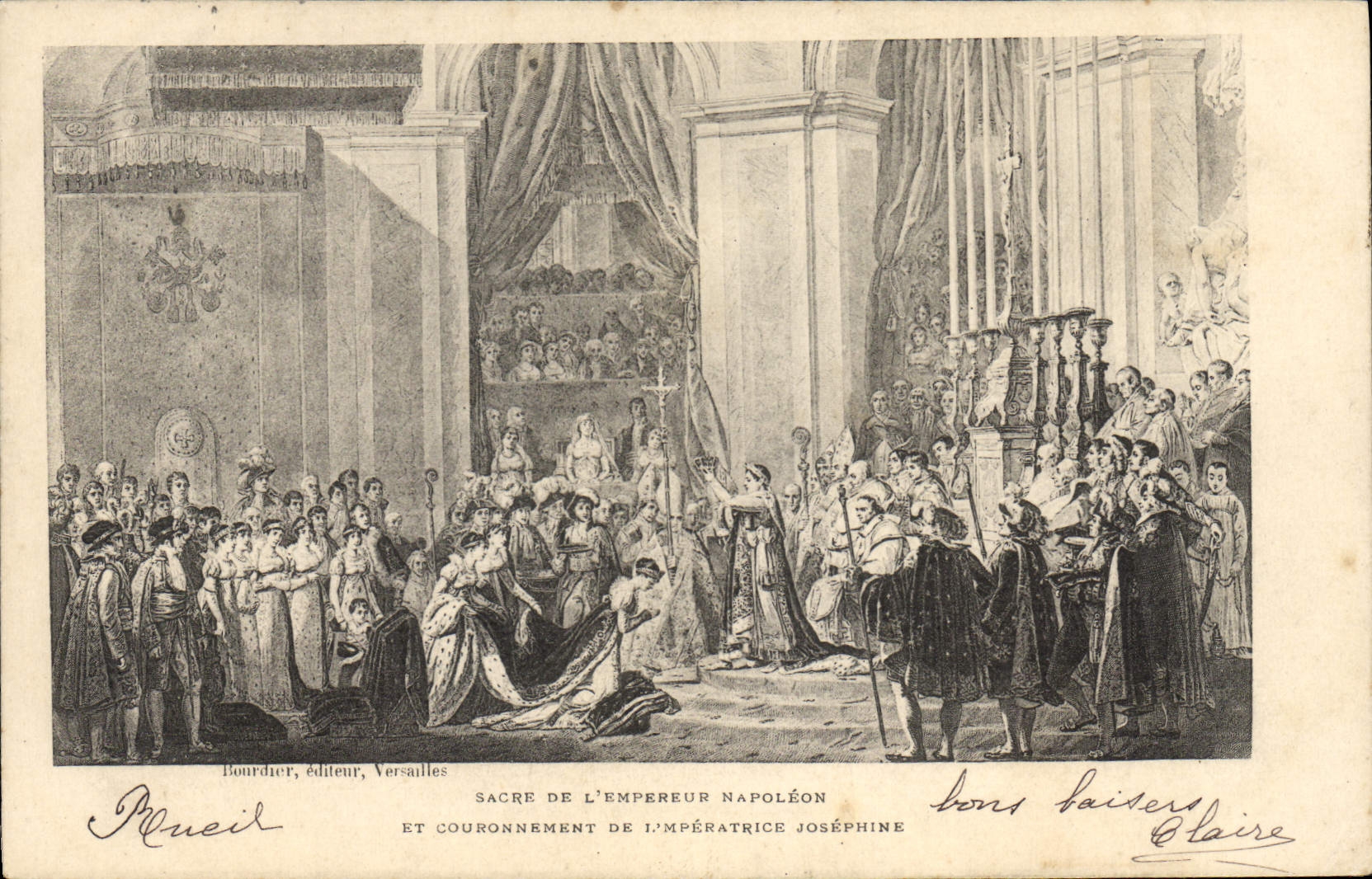 CPA Histoire Napoleon 1er Sacre de l'empereur Napoleon et couronnement de l'imperatrice Josephine
