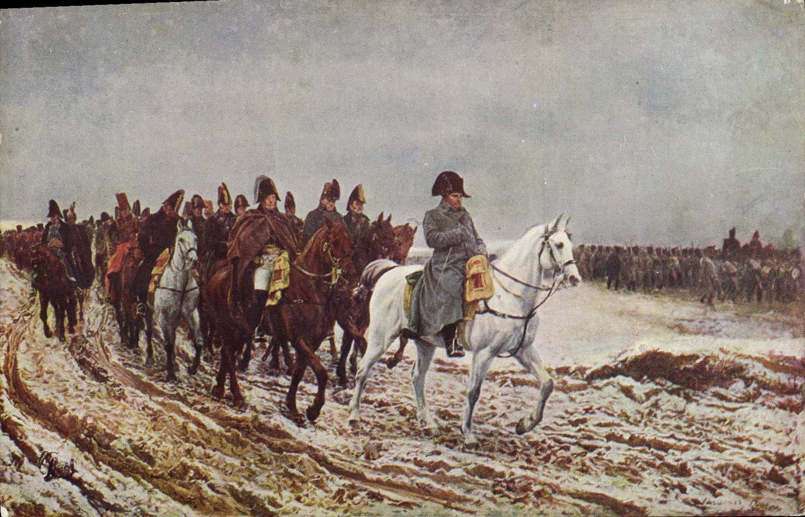 CPA Histoire Napoleon 1er Messonier Musee du Louvre 1814