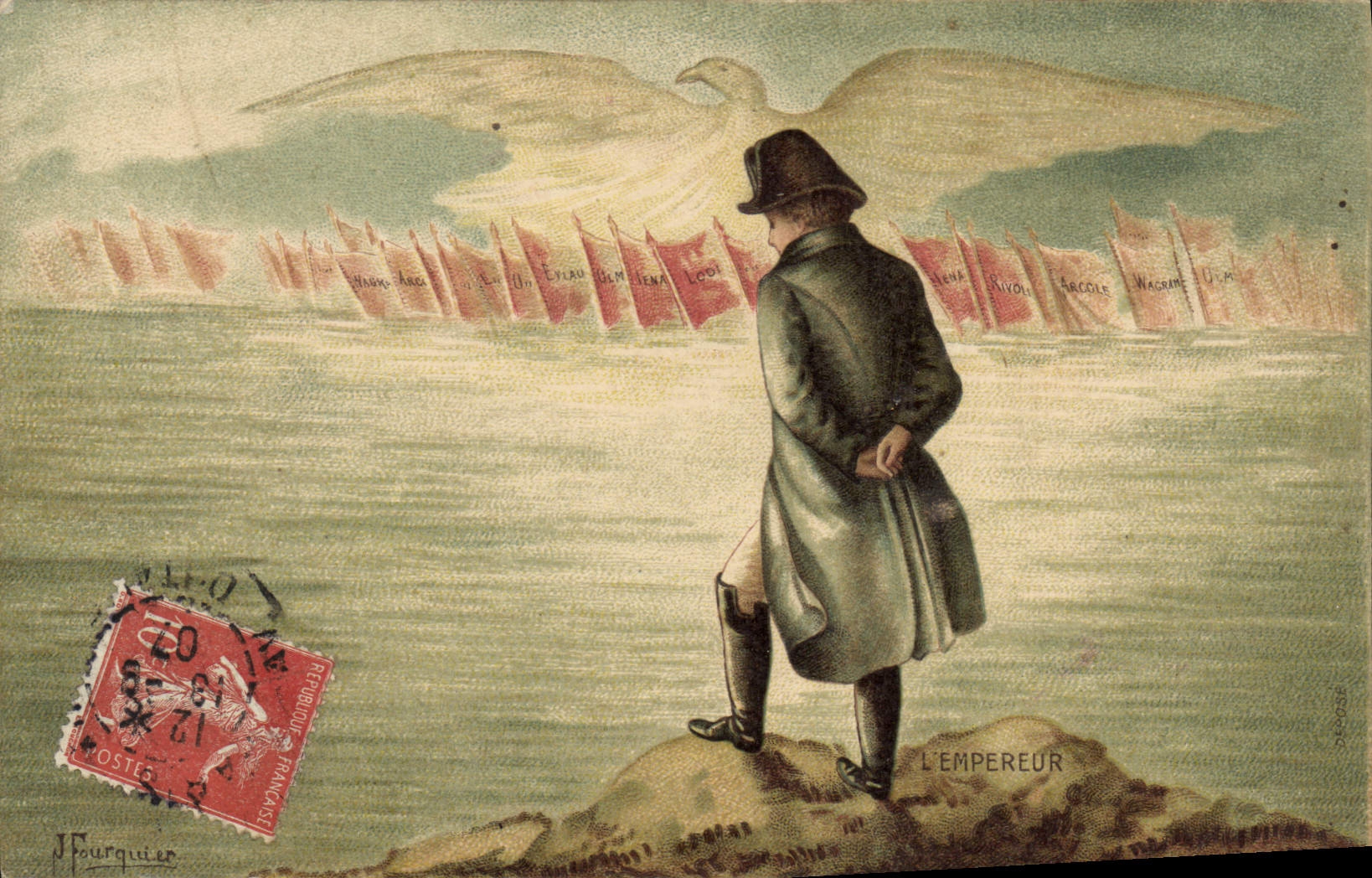 CPA Histoire Napoleon 1er Aigle