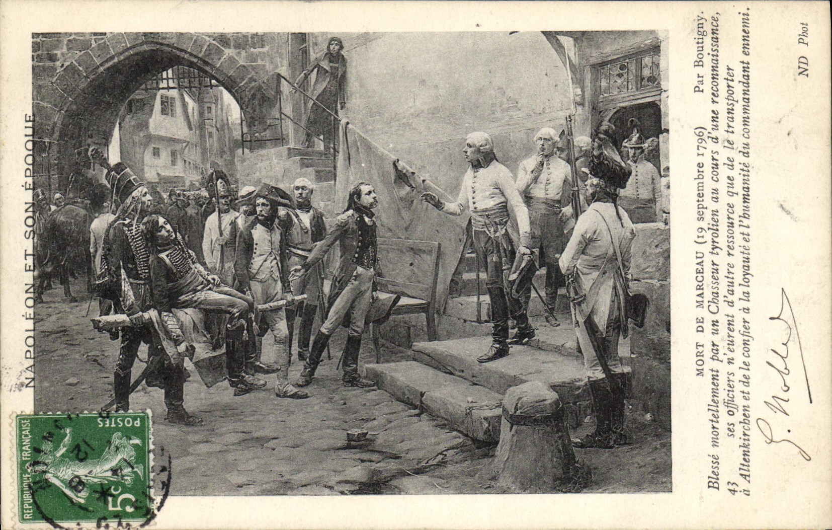 CPA Histoire Napoleon 1er Mort de Marceau 19 septembre 1796