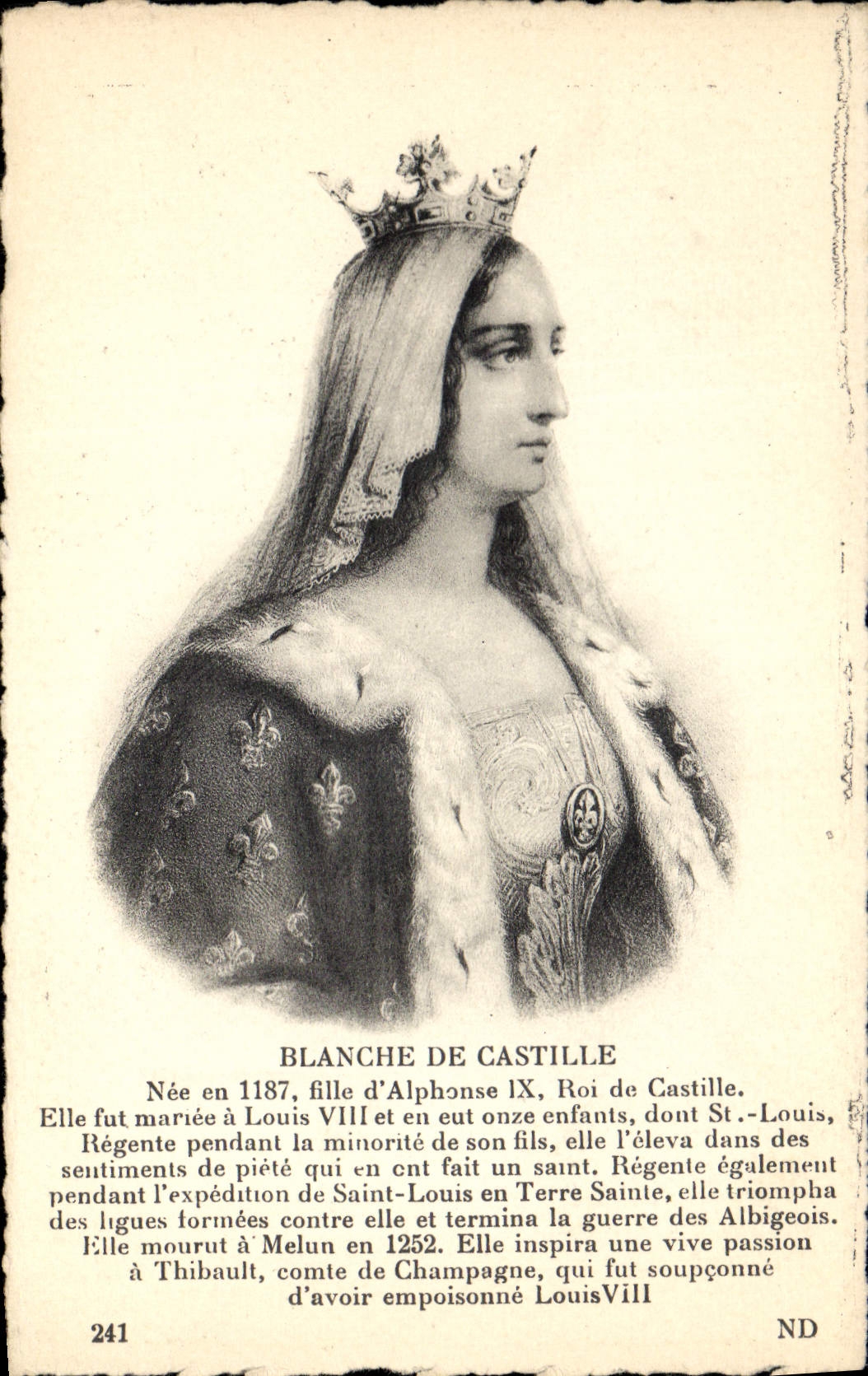 CPA Blanche de Castille