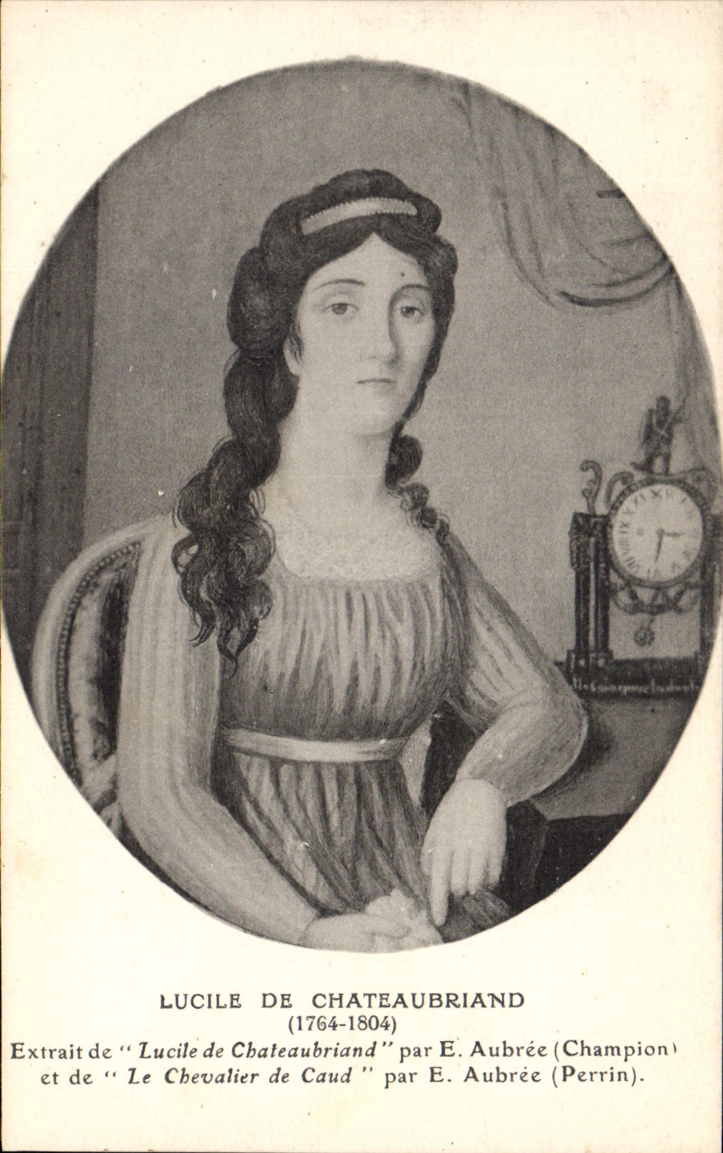 VINTAGE POSTCARD Lucile de Chateubriand